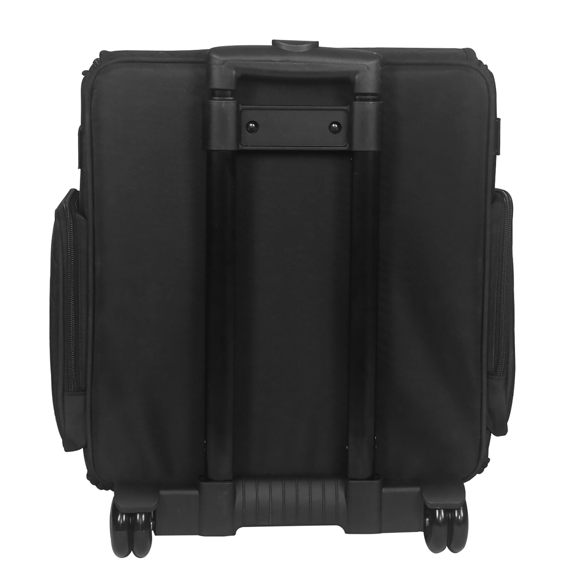 Everything Mary Black Quilted Rolling Scrapbook Storage Tote
