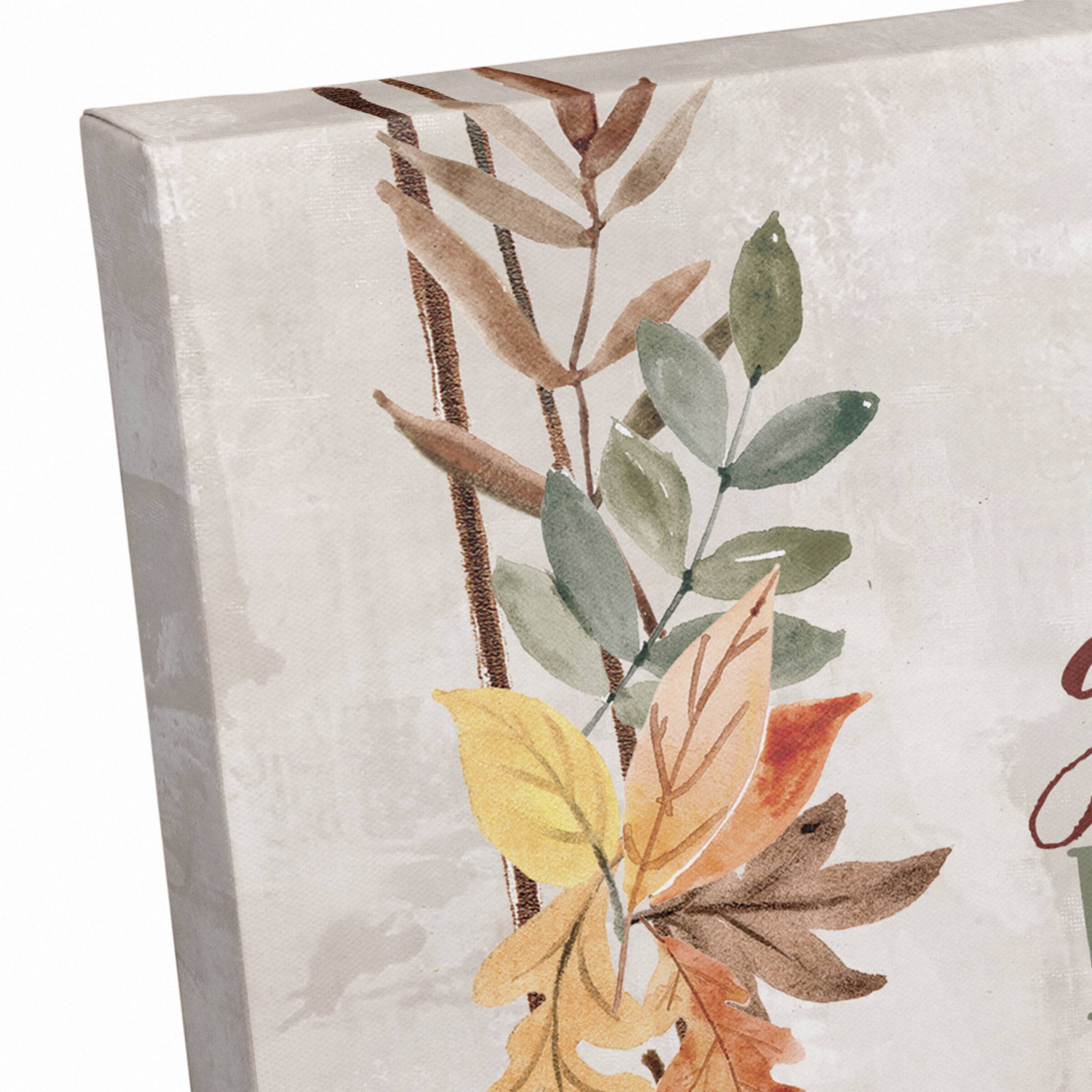 Autumn Porch Swing Canvas Wall Art