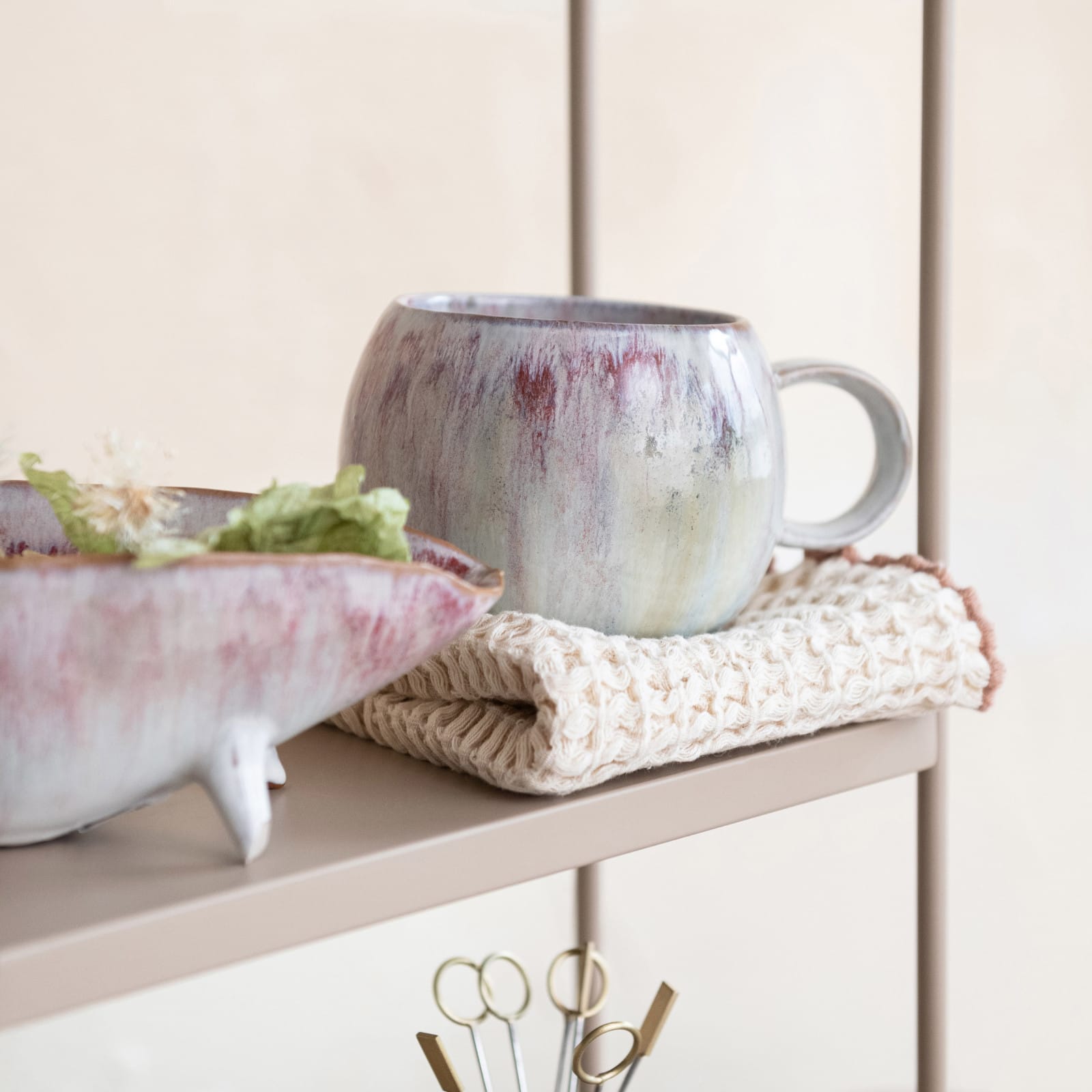 Hello Honey&#xAE; 3.25&#x22; Berry Bliss Reactive Glaze Stoneware Mugs, 4ct.