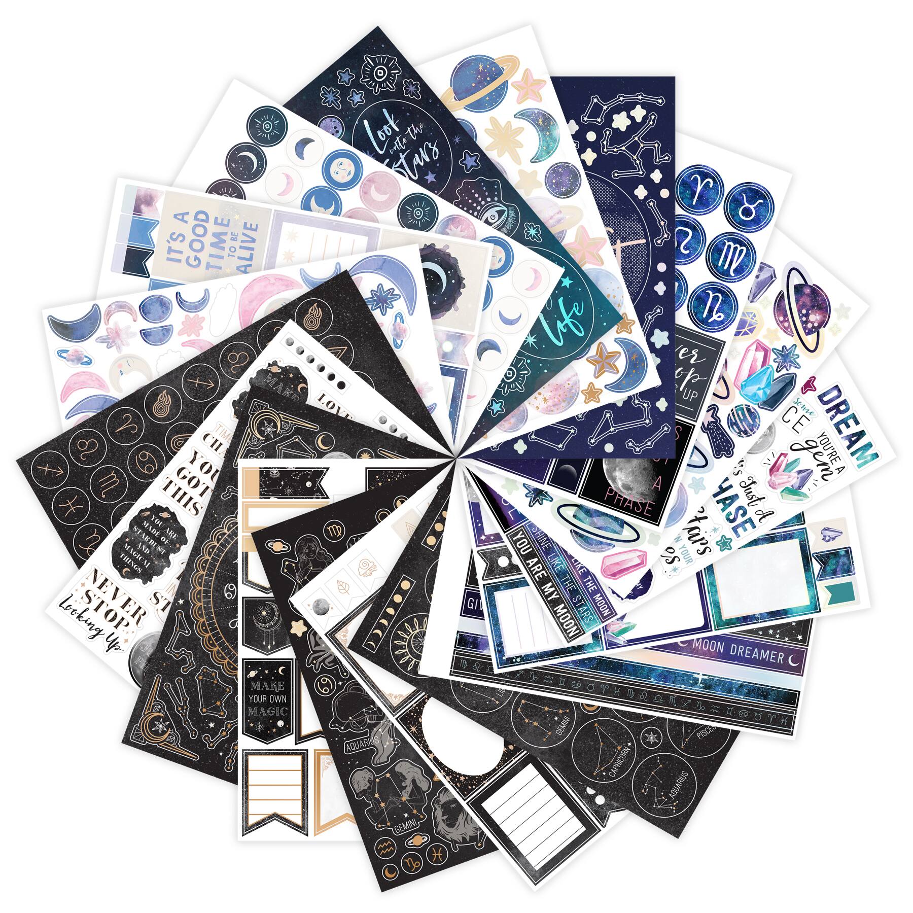 12 Pack: Aurora Space Stickers by Recollections™