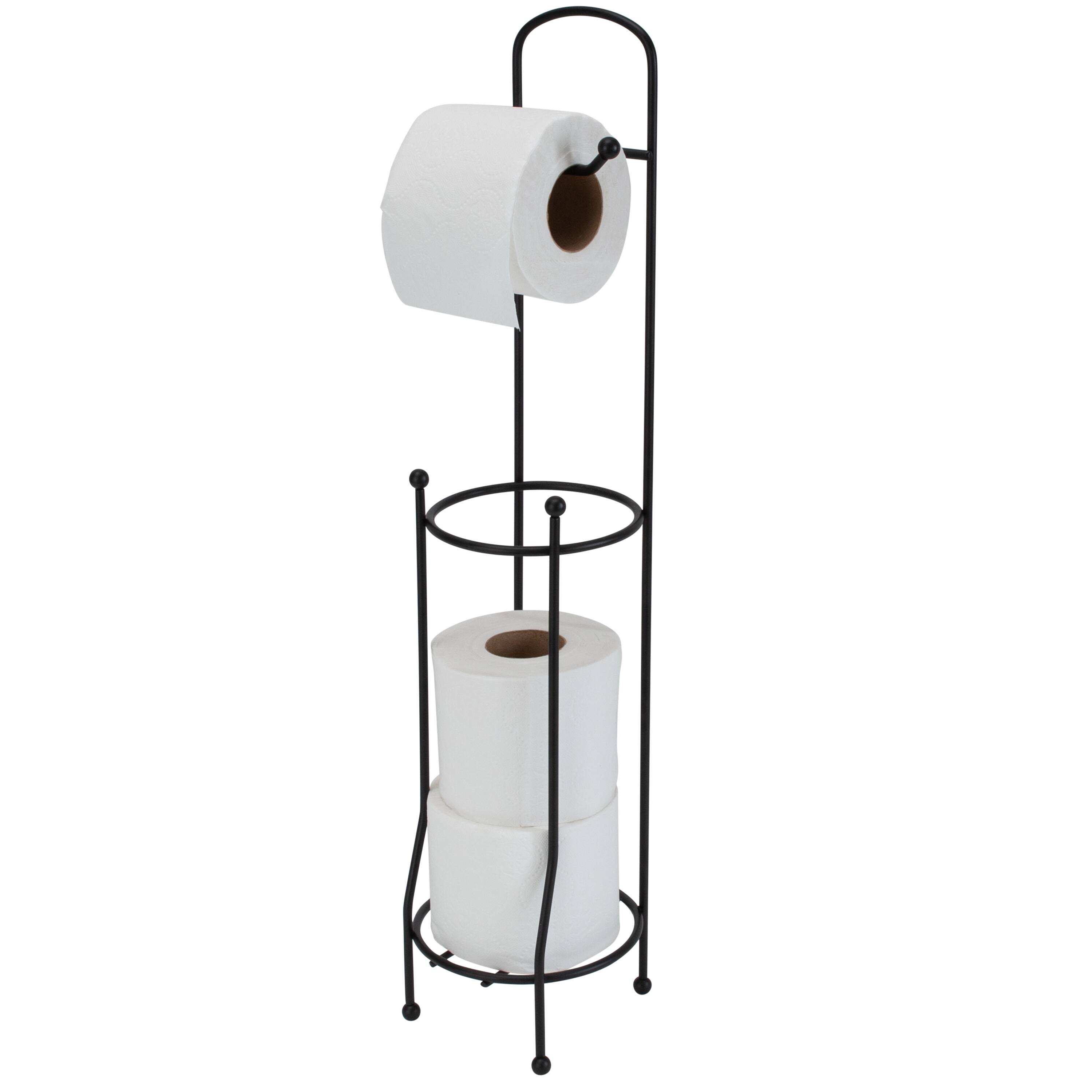 Bath Bliss Matte Black Toilet Paper Holder & Dispenser