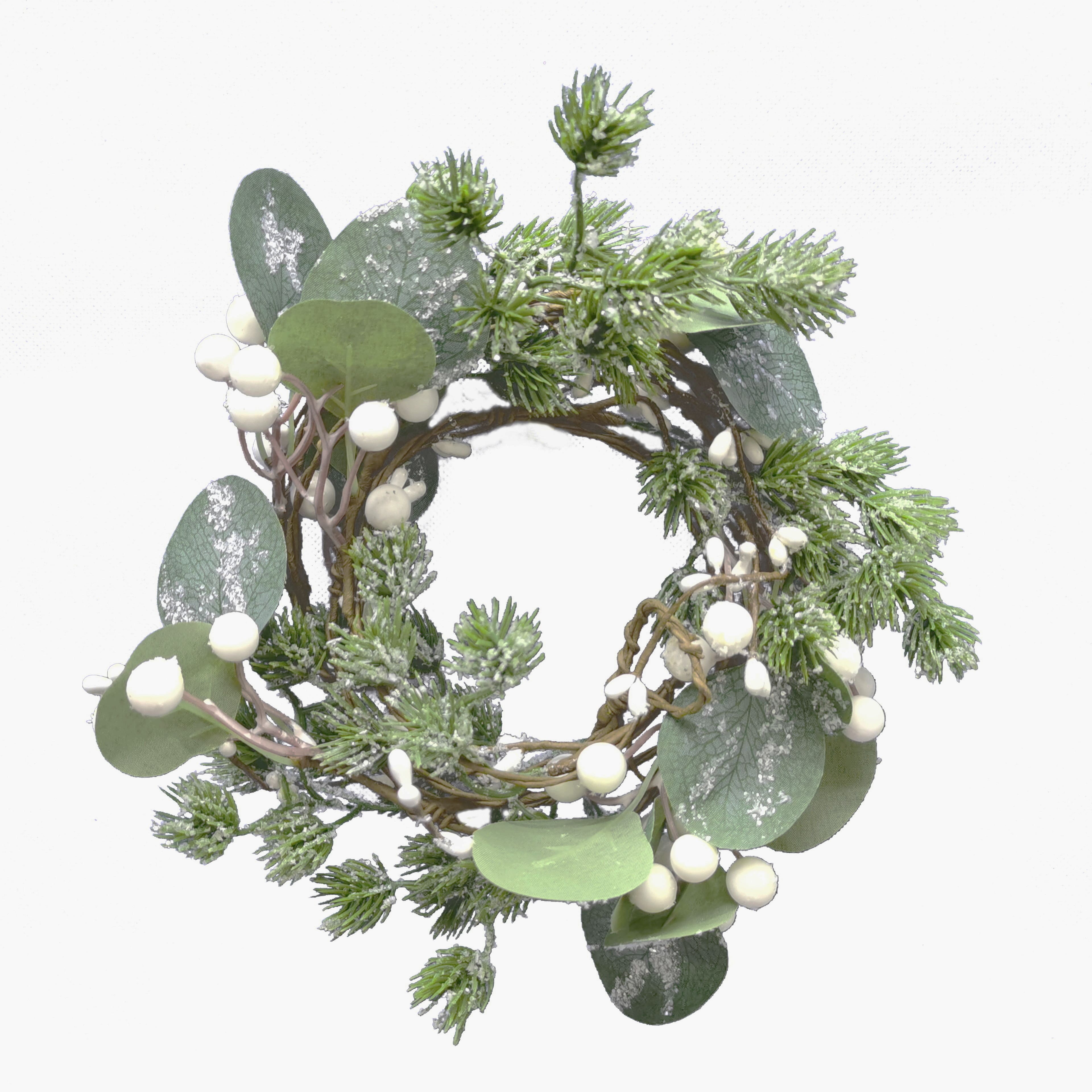 5ft. Eucalyptus & White Berry Coiled Garland by Ashland®