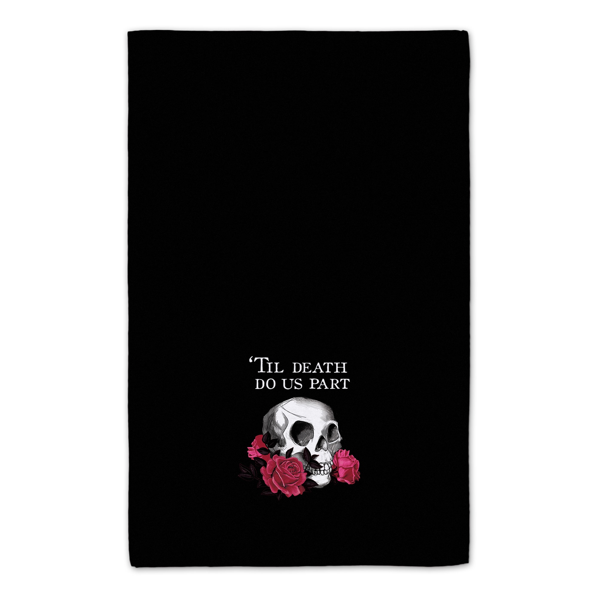 Skull with Roses Tea Towel Set