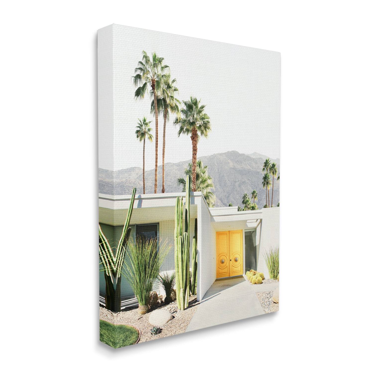 Stupell Industries Palm Springs House Photography Canvas Wall Art