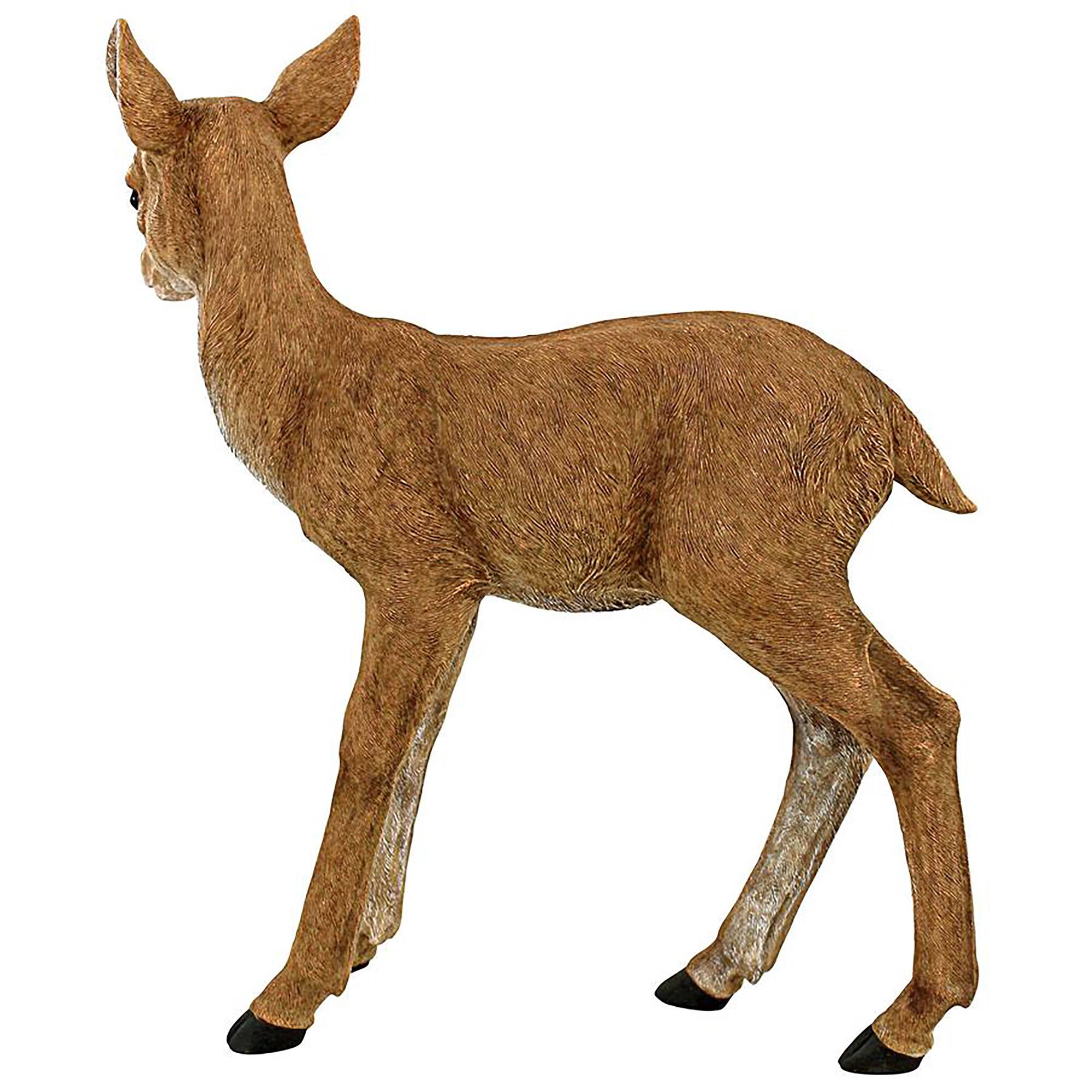 Design Toscano 20&#x22; Foraging Fawn Baby Deer Garden Statue