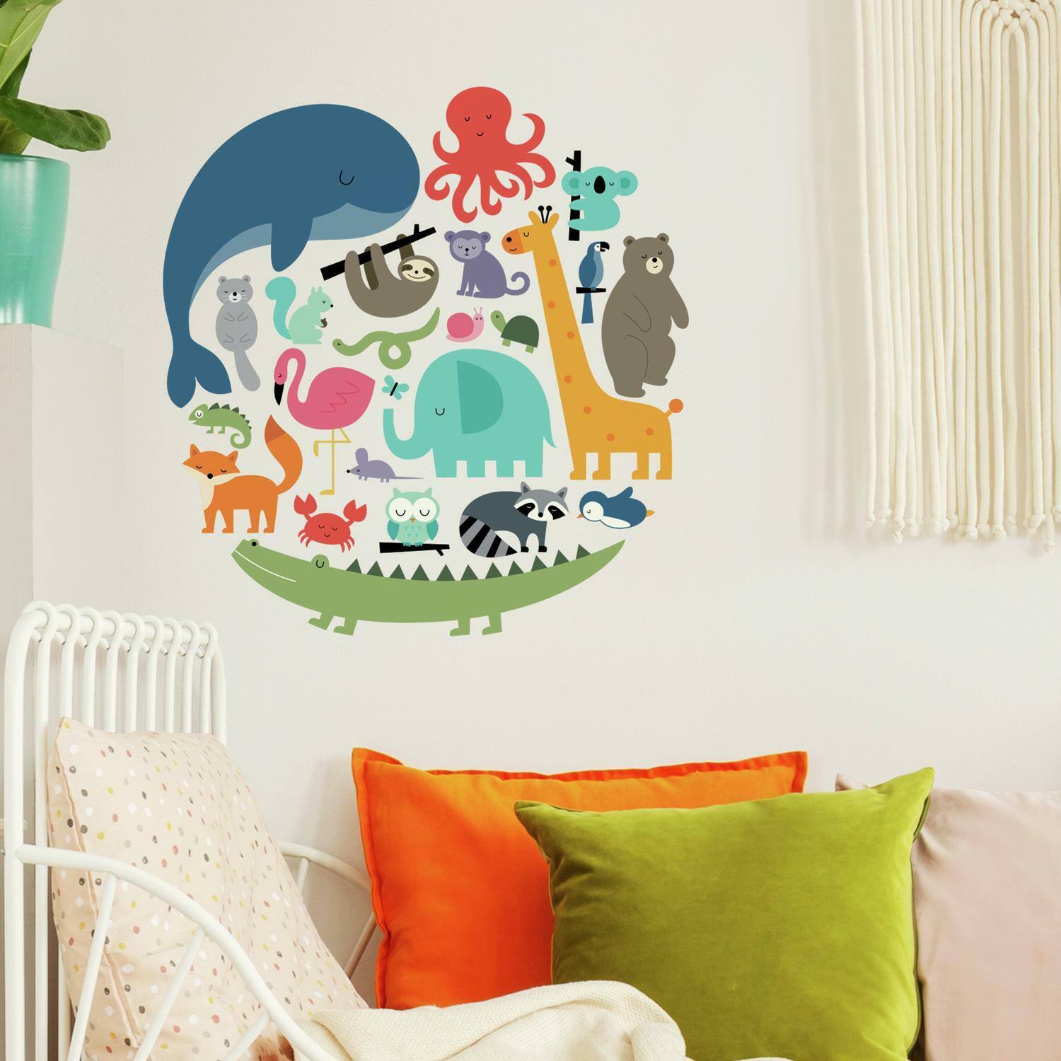 RoomMates We Are One Animal Peel &#x26; Stick Wall Decals