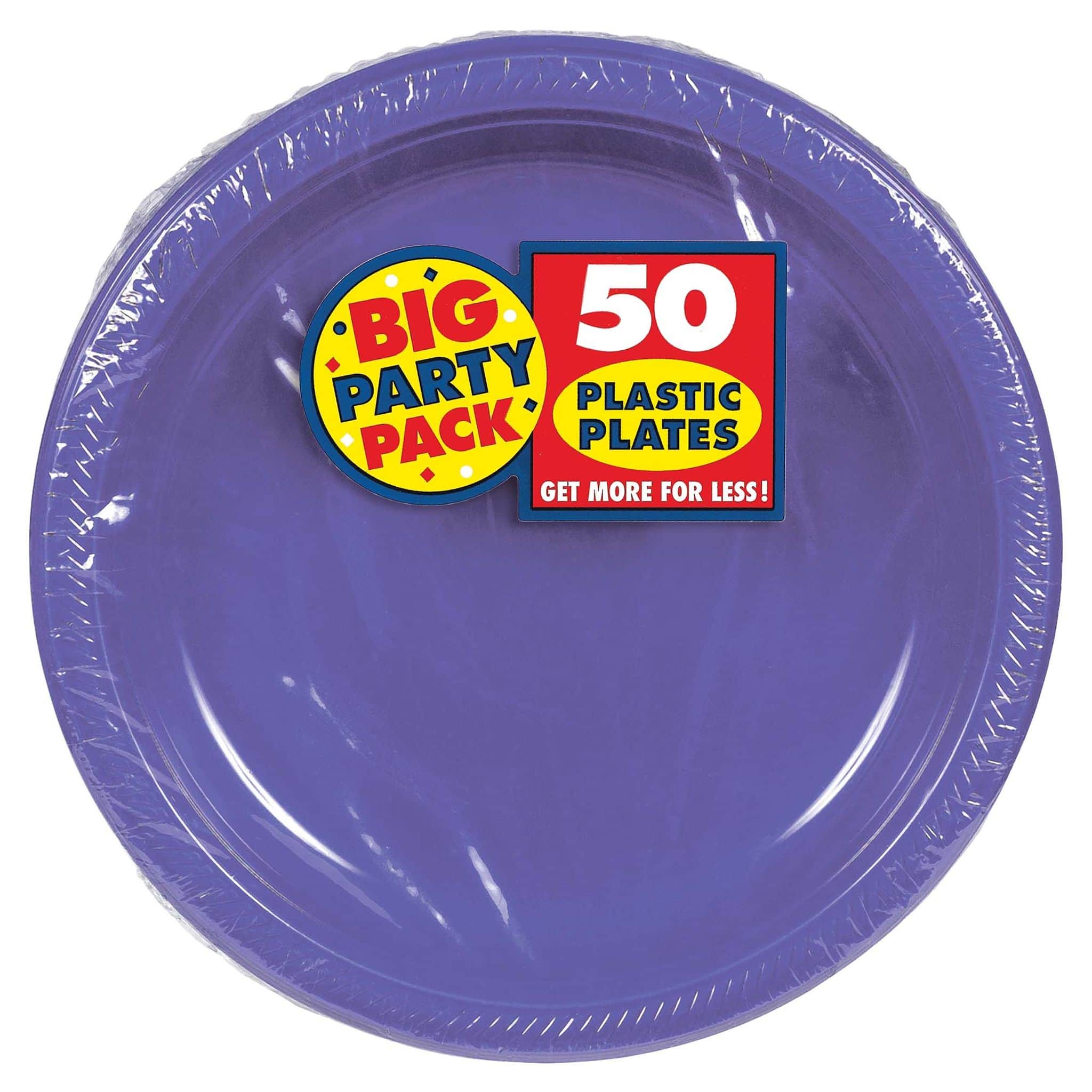 10.5" Round Plastic Plates