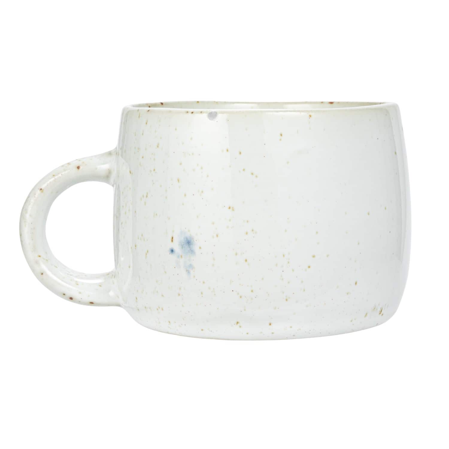Hello Honey® 10oz. Cream & Blue Glaze Hand-Painted Stoneware Mug, 12ct.