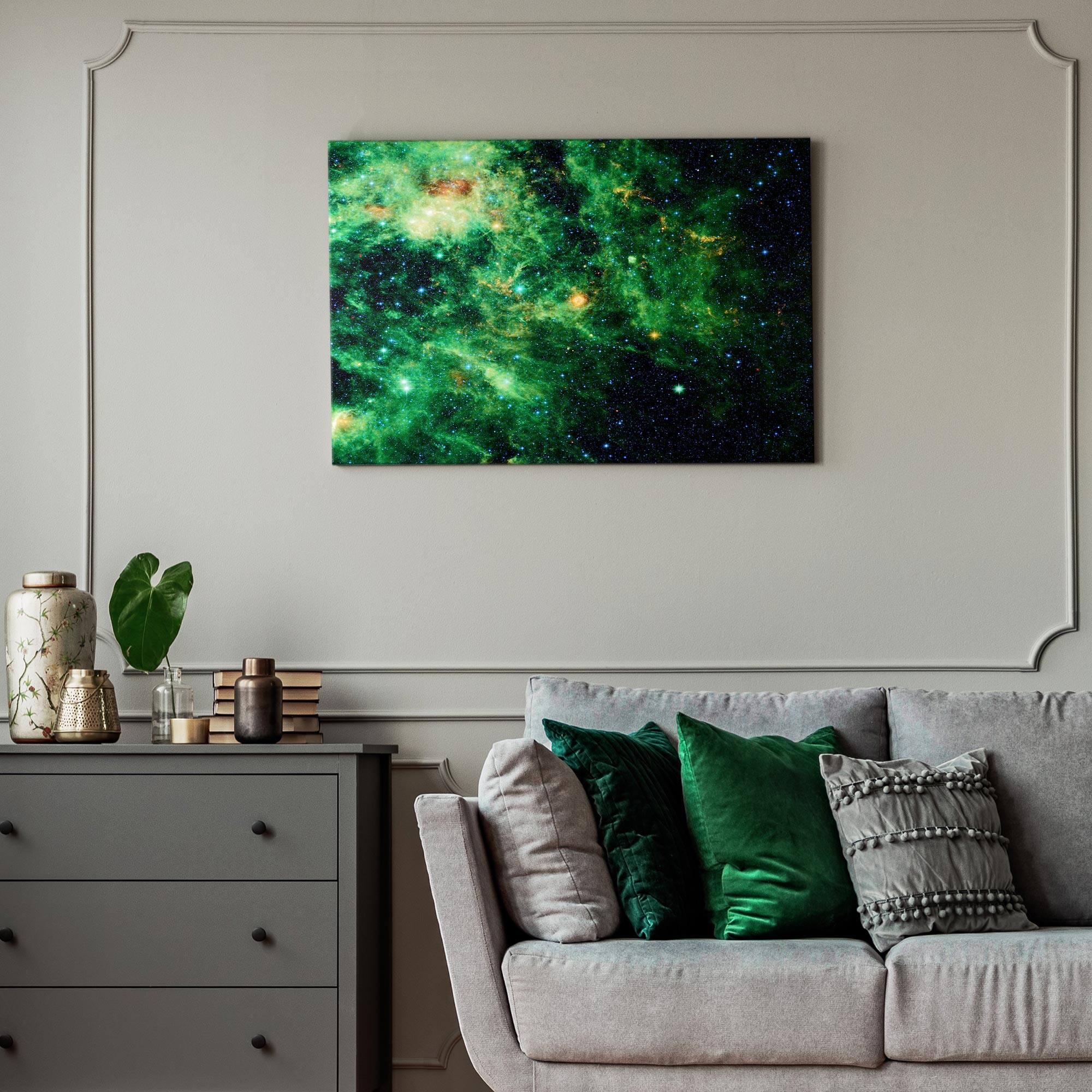 American Art Décor™ 36" NASA Stellar Ending Glossy Lacquer Canvas Wall Art Print