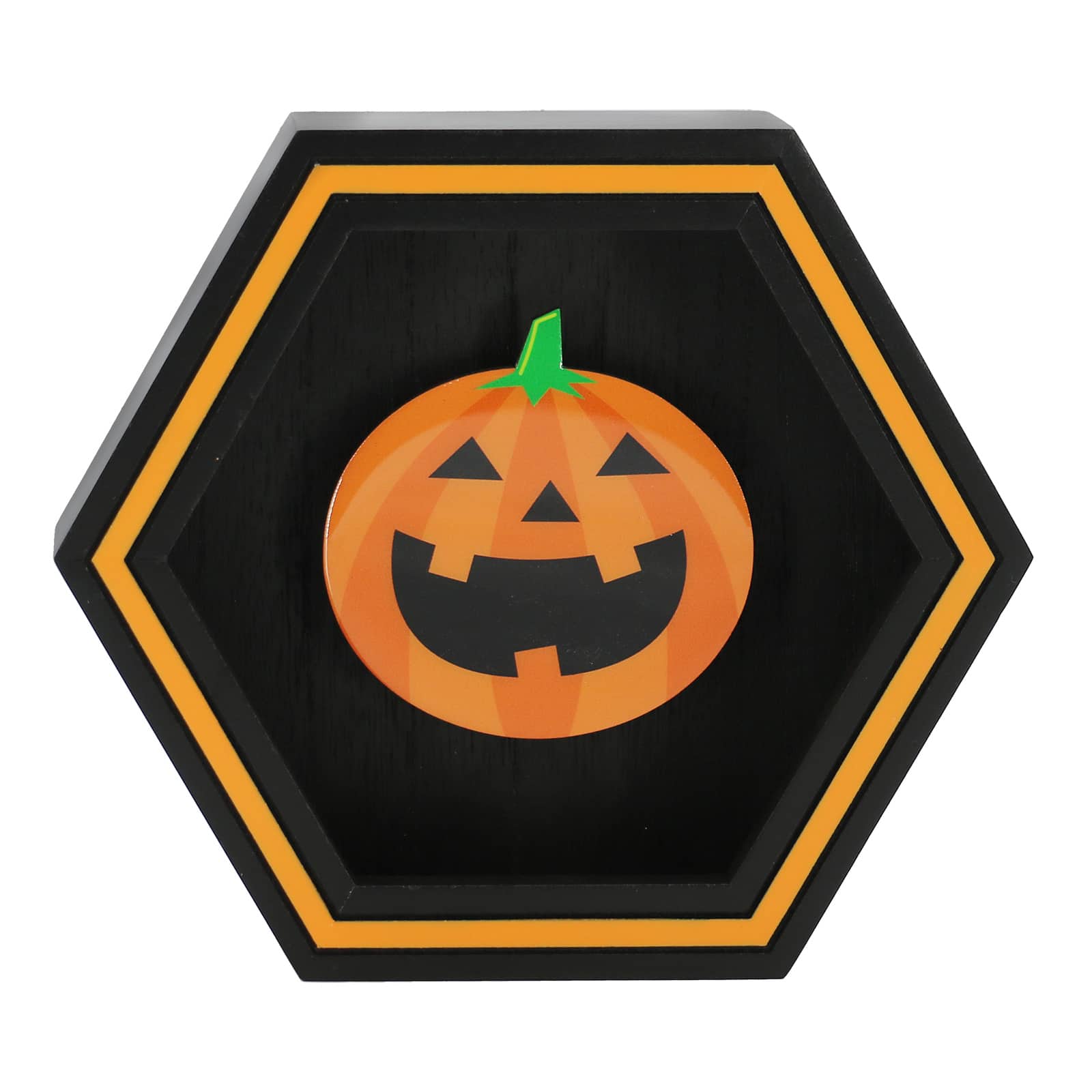 Assorted 7.75&#x22; Halloween Icon Hexagon Block Tabletop D&#xE9;cor, 1pc. by Ashland&#xAE;