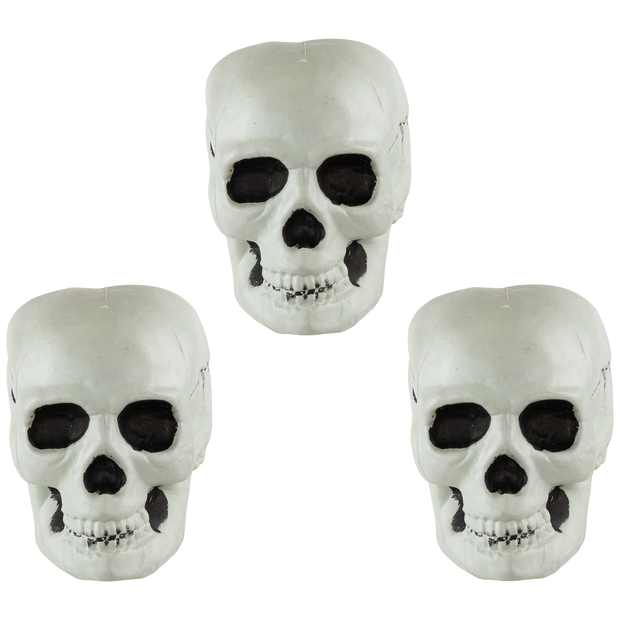 Bag of Skulls Halloween Decorations - 6&#x22; - Set of 3