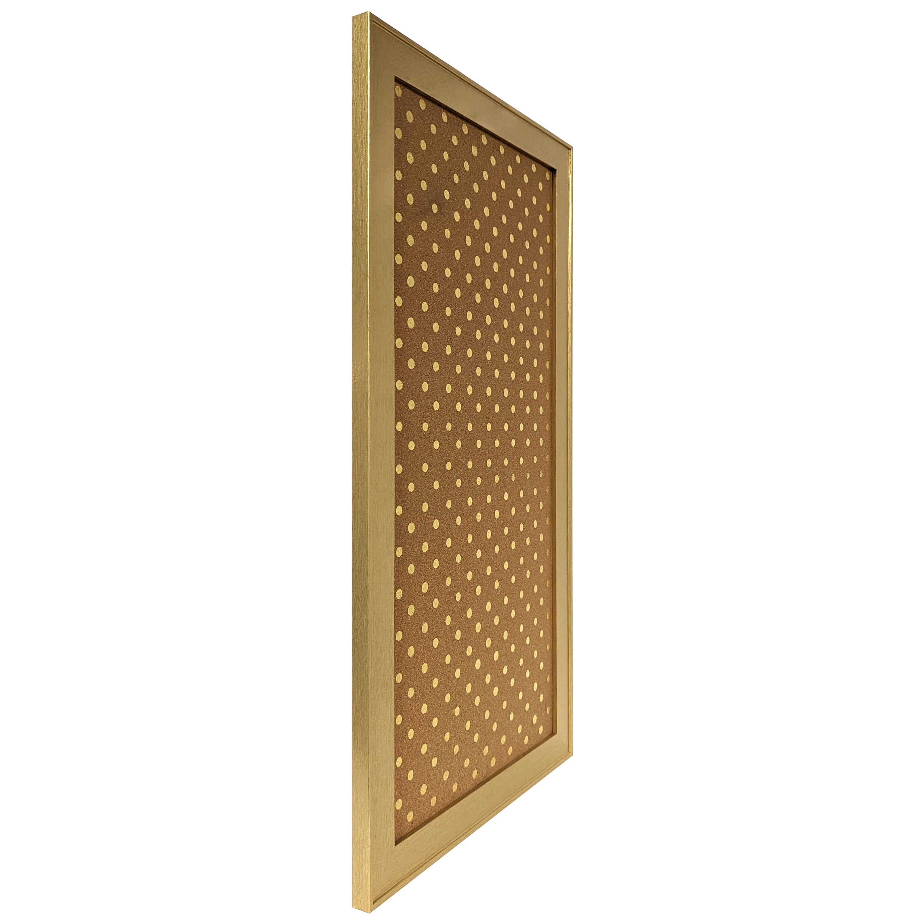 Gold Framed Polka Dot Cork Board by Ashland®  Michaels