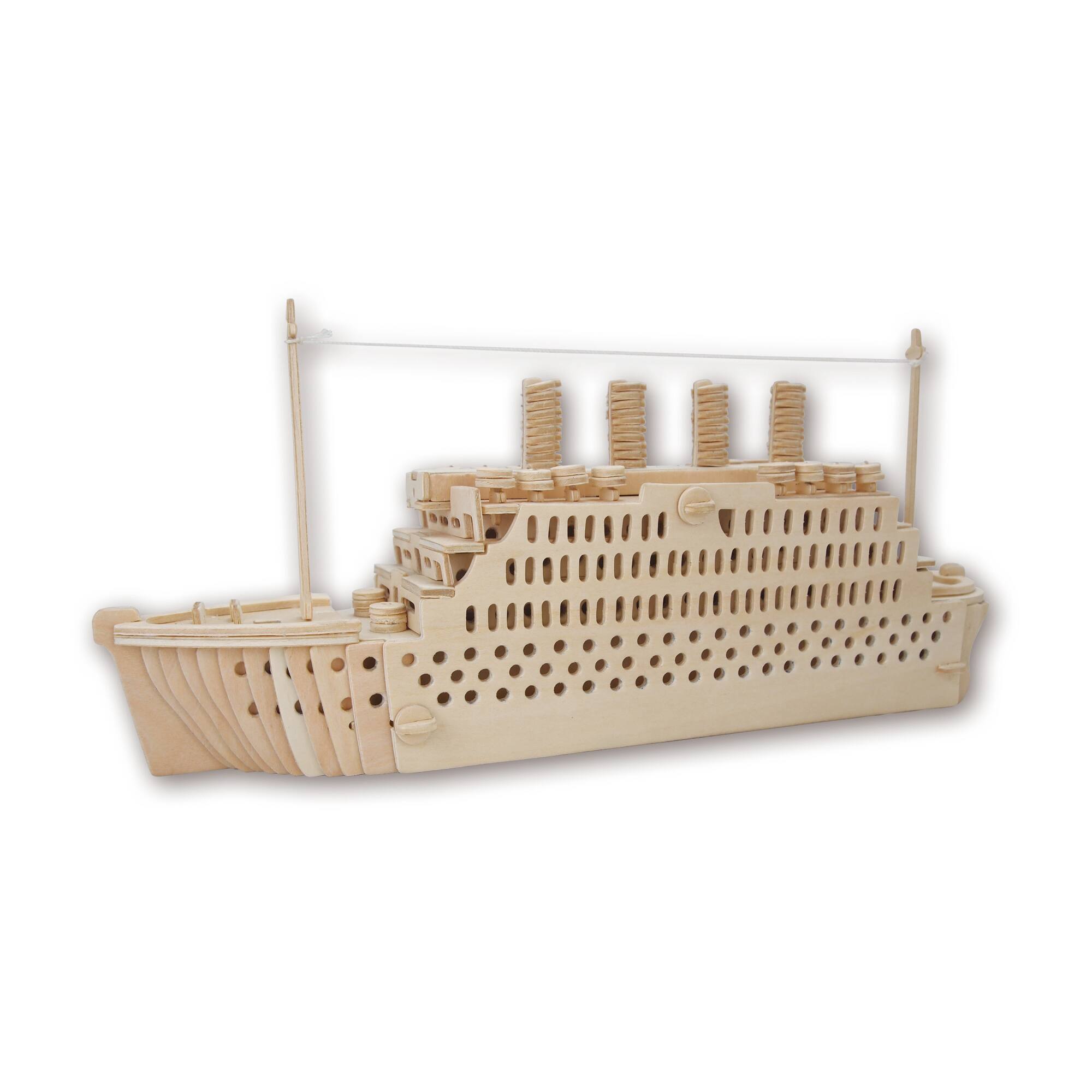 Titanic Natural Wood 178 Piece 3D Puzzle