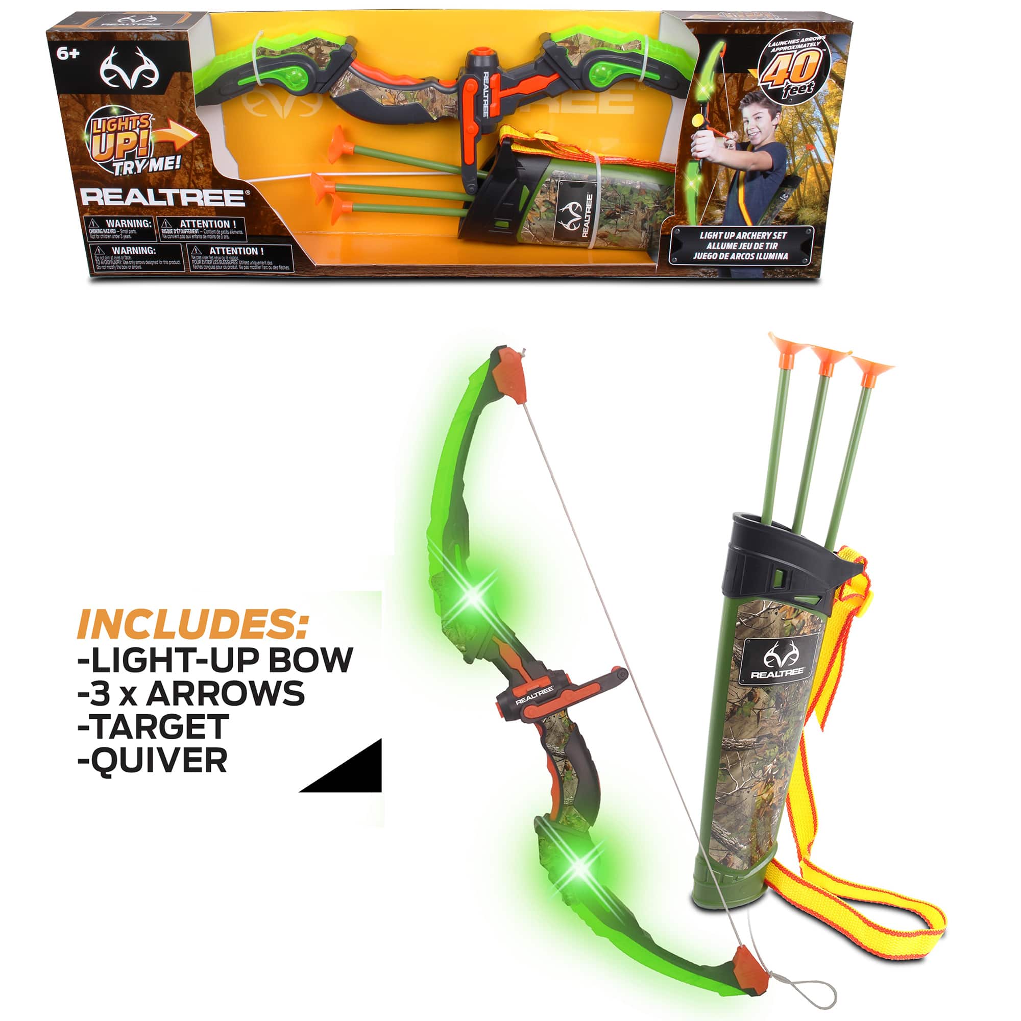 NKOK RealTree&#xAE; Green Light Up Archery Set