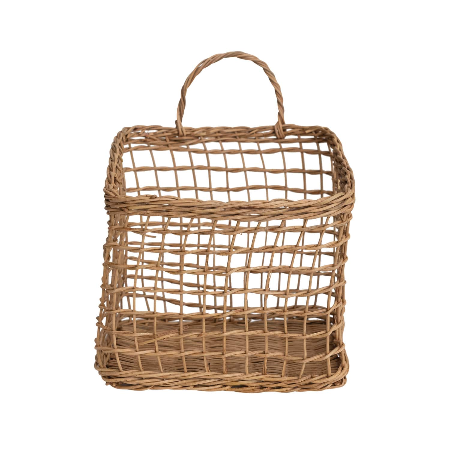 Hello Honey® Natural Woven Rattan Wall Hanging Basket