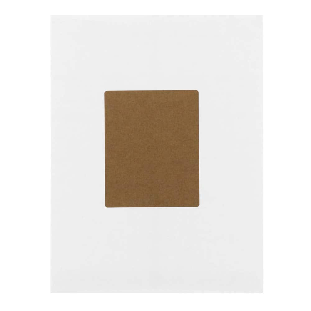 JAM Paper Quarter Sheet Brown Kraft Shipping Address Labels, 120ct.