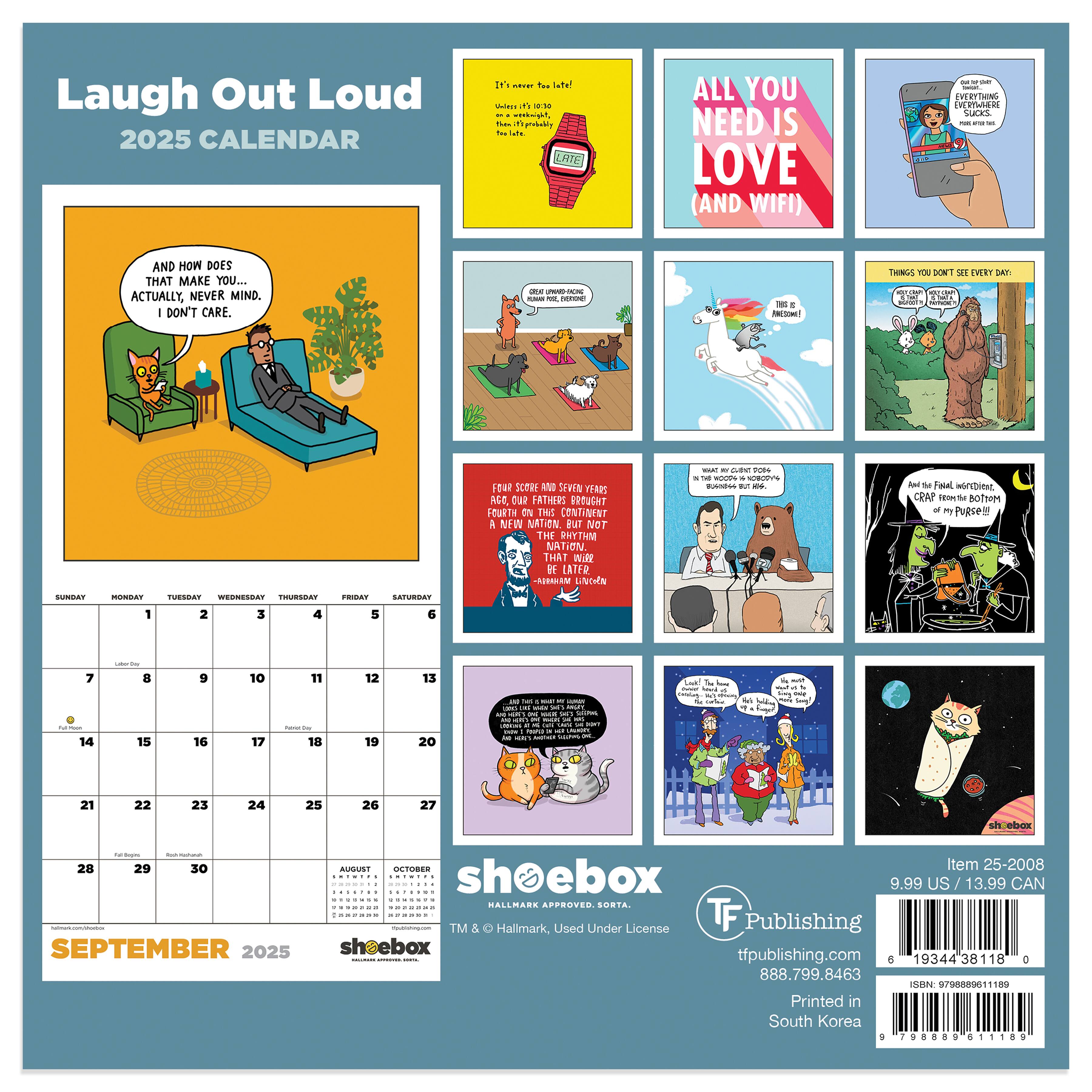 TF Publishing 2025 Shoebox Mini Calendar