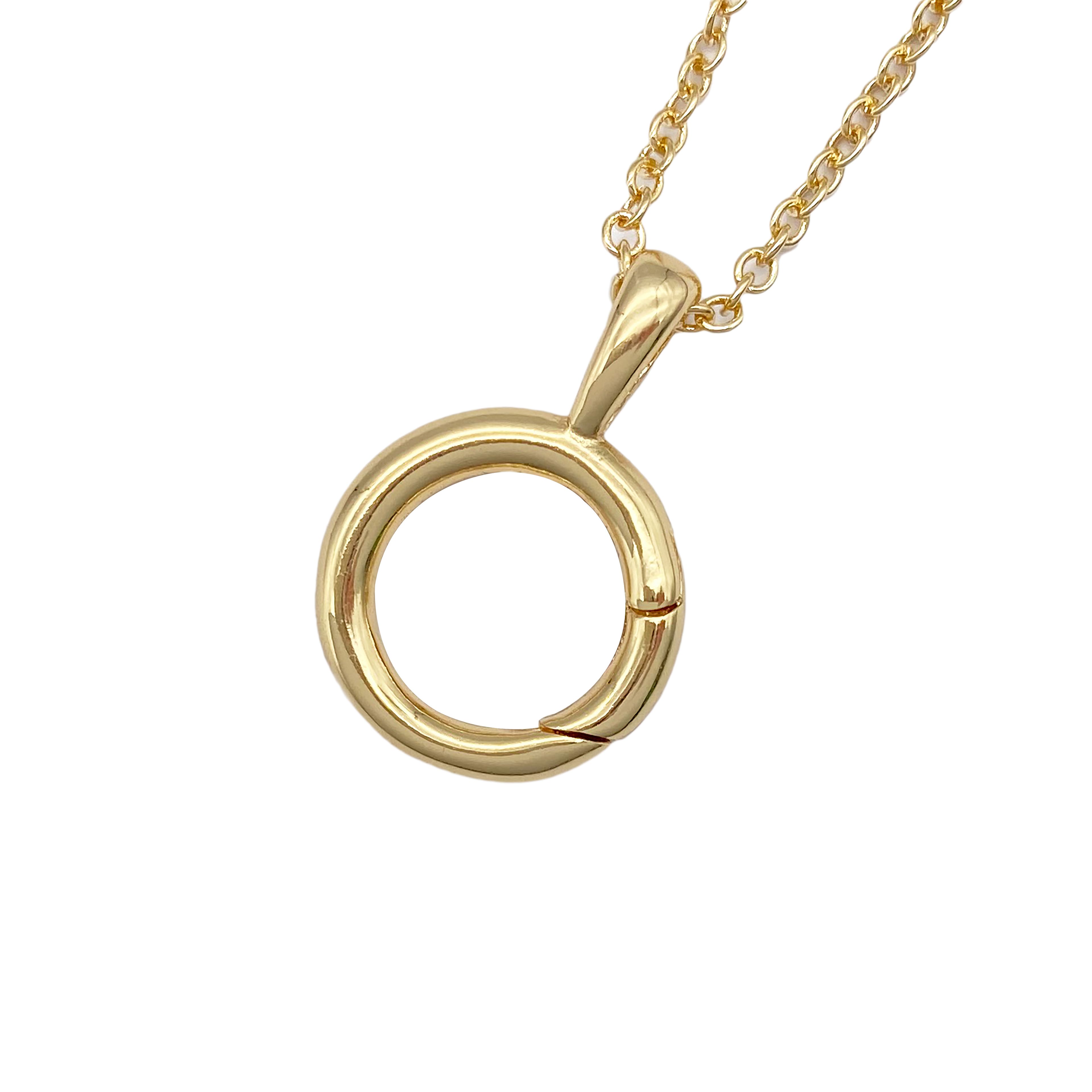 12 Pack: Gold Cable Necklace with Circle Charm Holder by Bead Landing™
