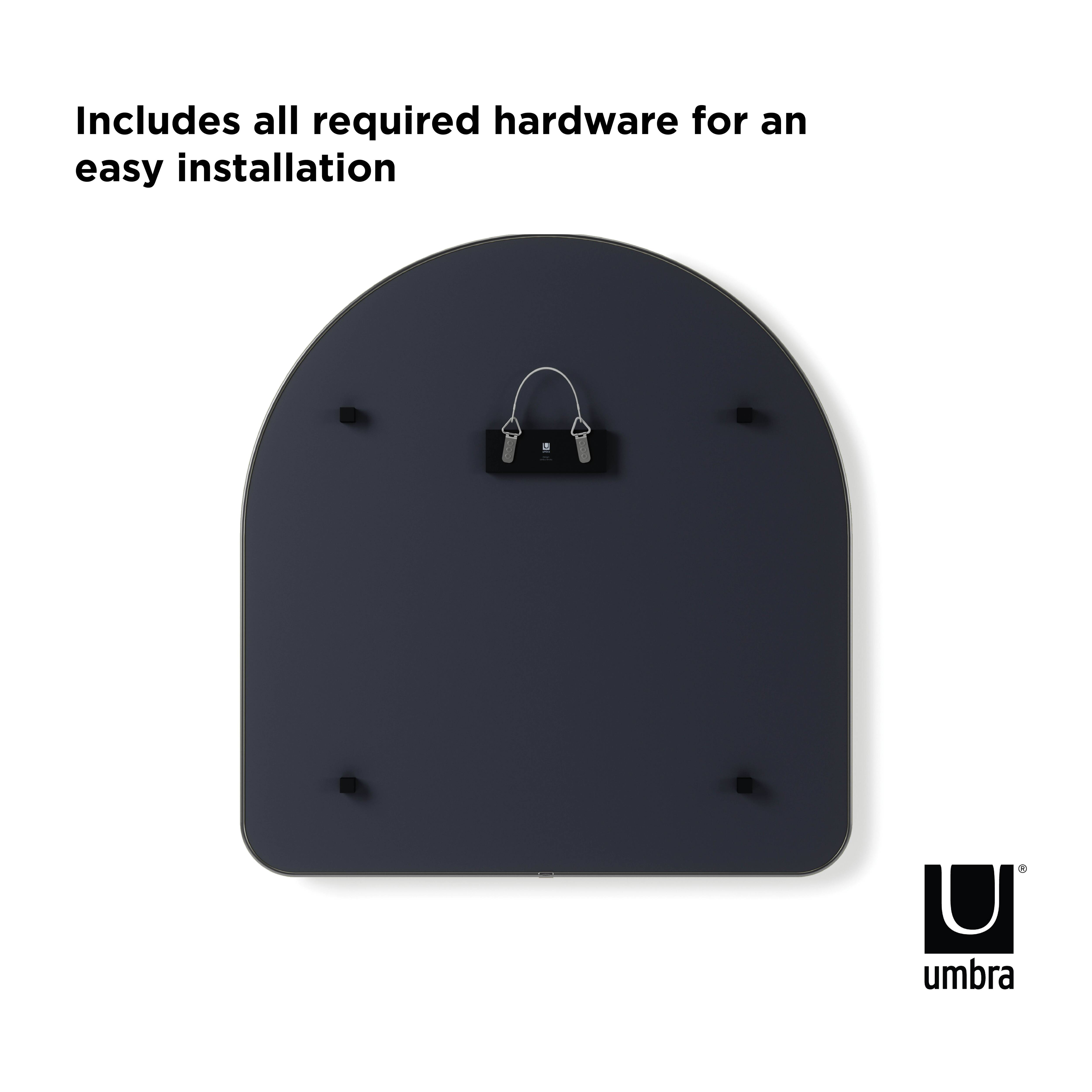 Umbra 36&#x22; Titanium Hubba Arched Mirror