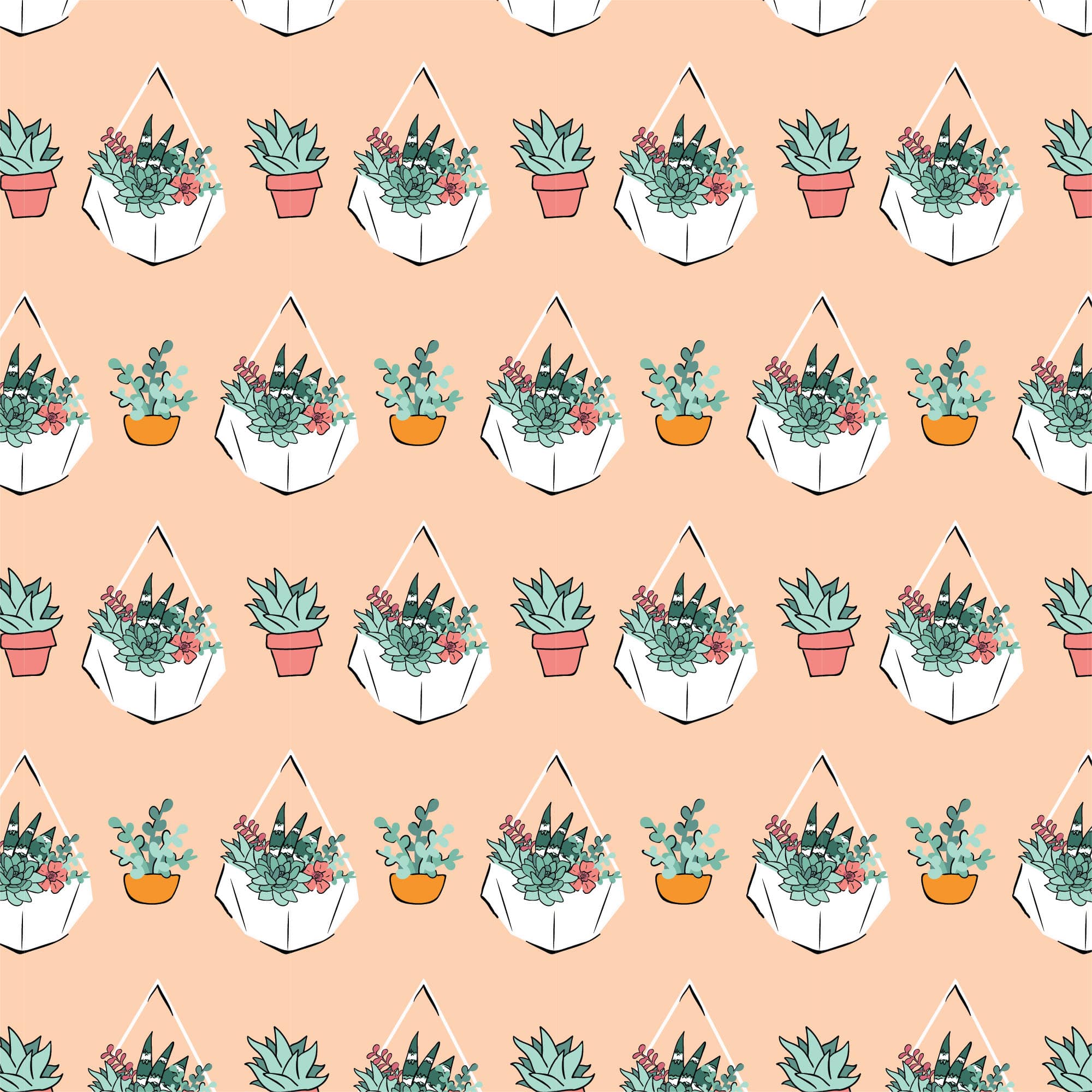 Camelot Fabrics House Plant Cotton Fabric