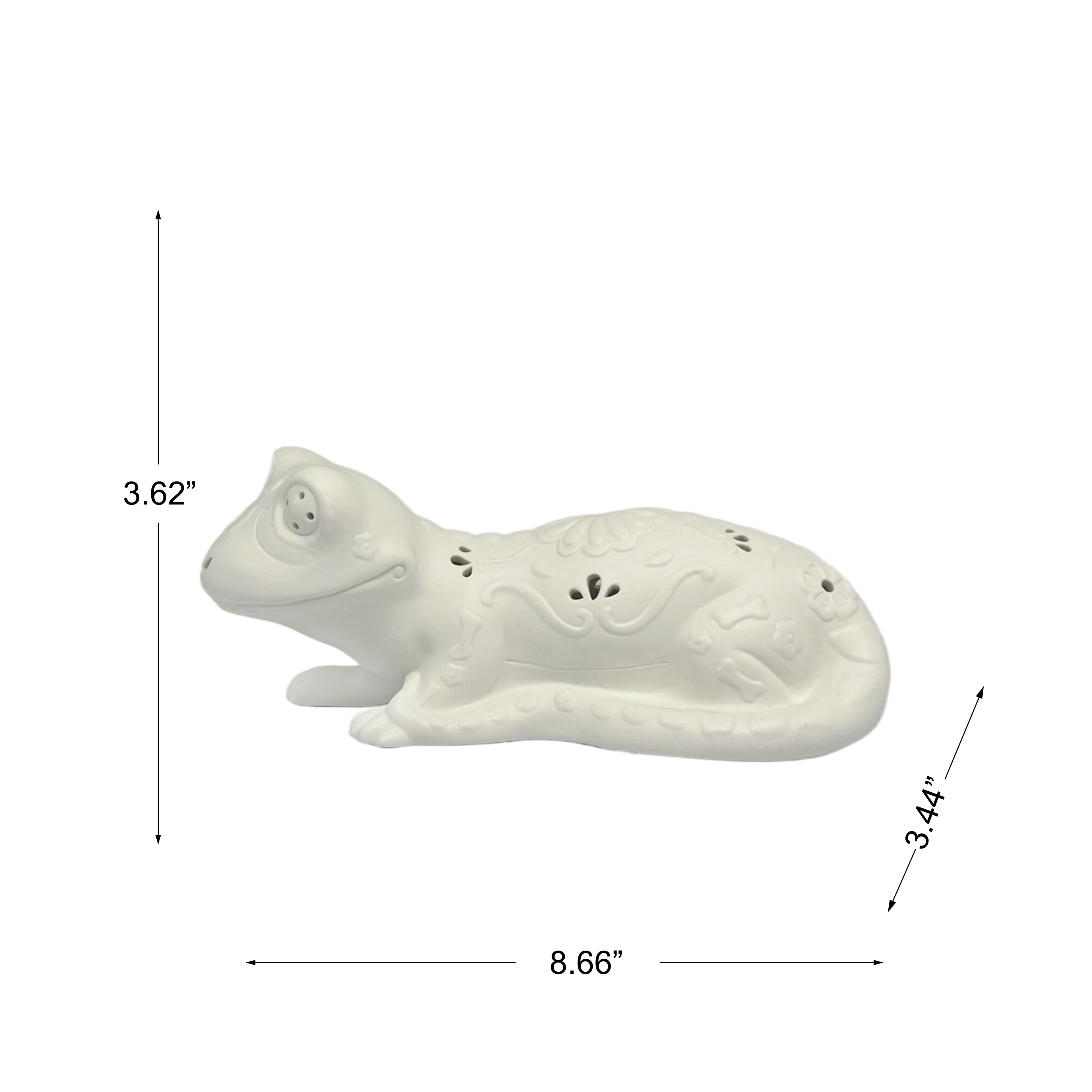 8.75&#x22; DIY LED Gecko Ceramic D&#xE9;cor by Ashland&#xAE;