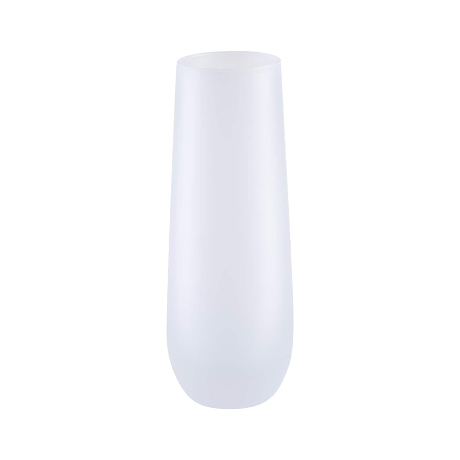 Craft Express 10oz. Frosted White Stemless Glass Champagne Flute, 4ct.