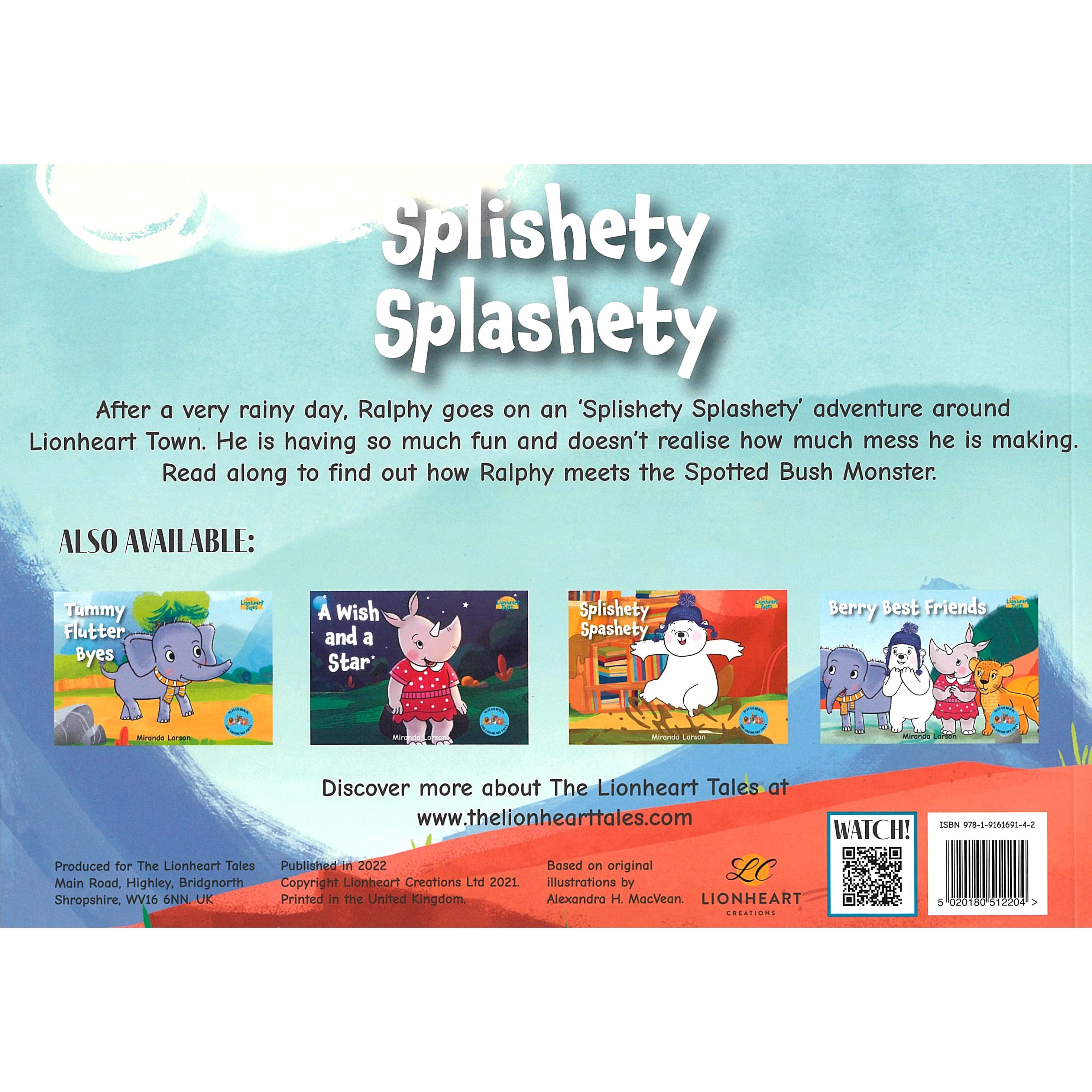 Manuscript Lionheart Splishety Splashty Story Book