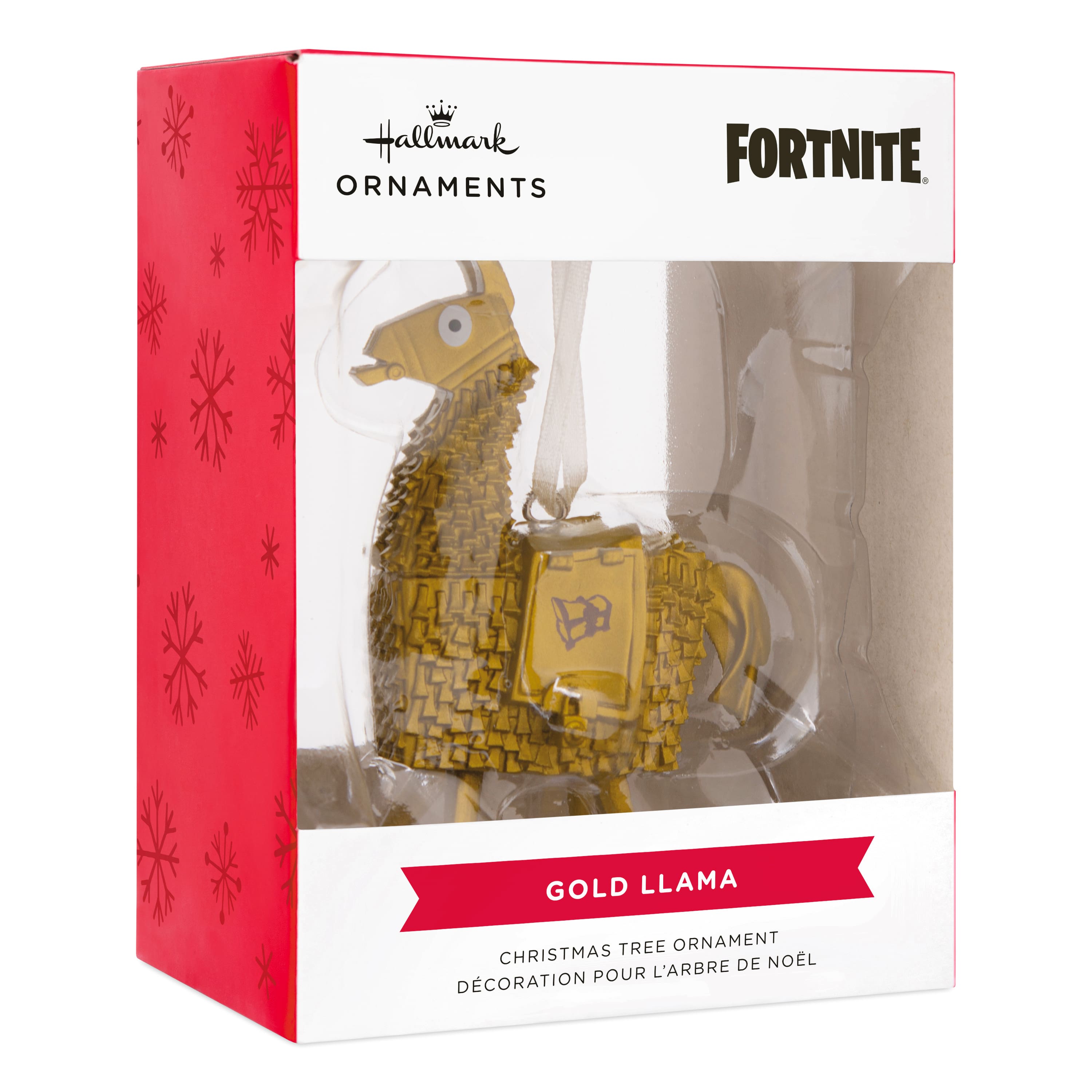 Hallmark 3.25&#x22; Fortnite Golden Loot Llama Ornament