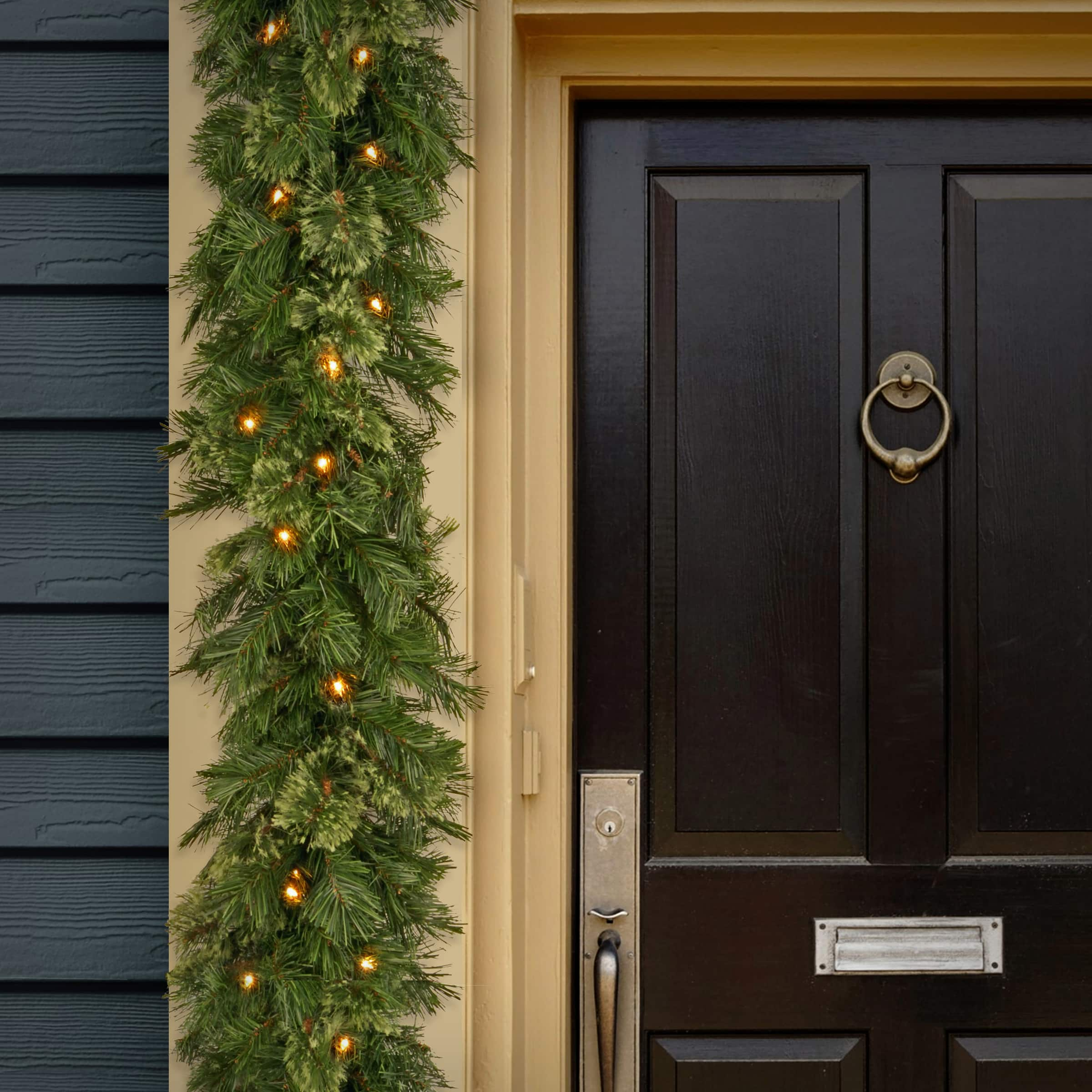 9&#x27; x 10&#x22; Pre-lit Wispy Willow Artificial Christmas Garland with 50 Clear Lights