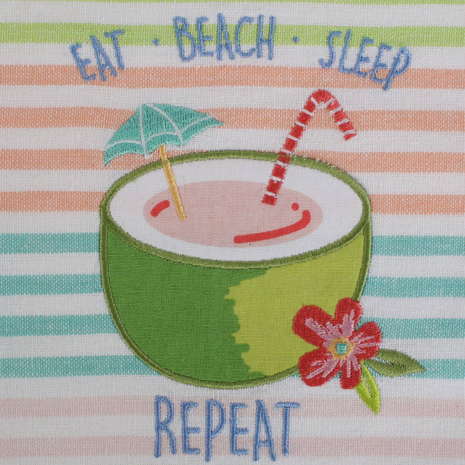 DII® Summer Fun Embellished Dishtowel Set