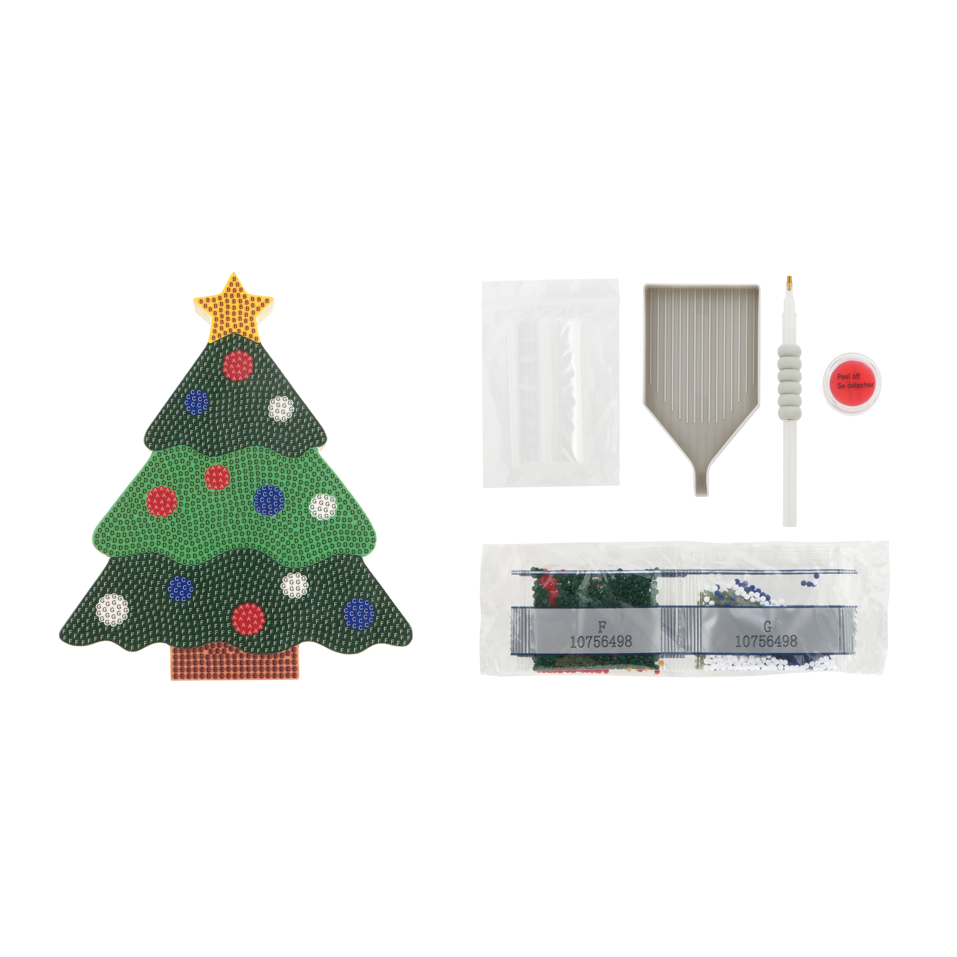 Christmas Tree Wood Plank Diamond Art Kit by Make Market&#xAE;