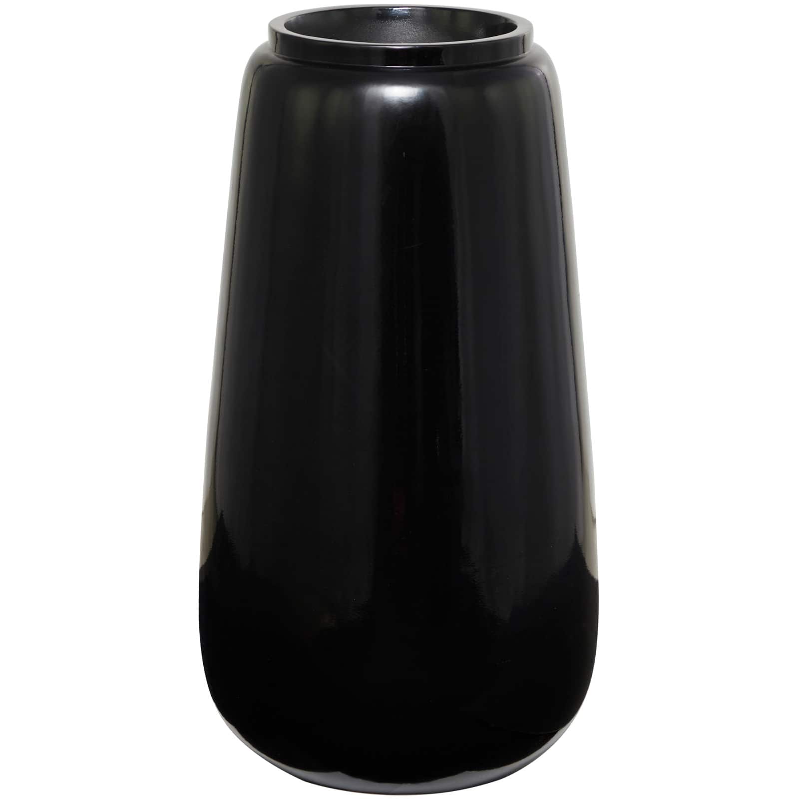 30&#x22; Black Modern Vase