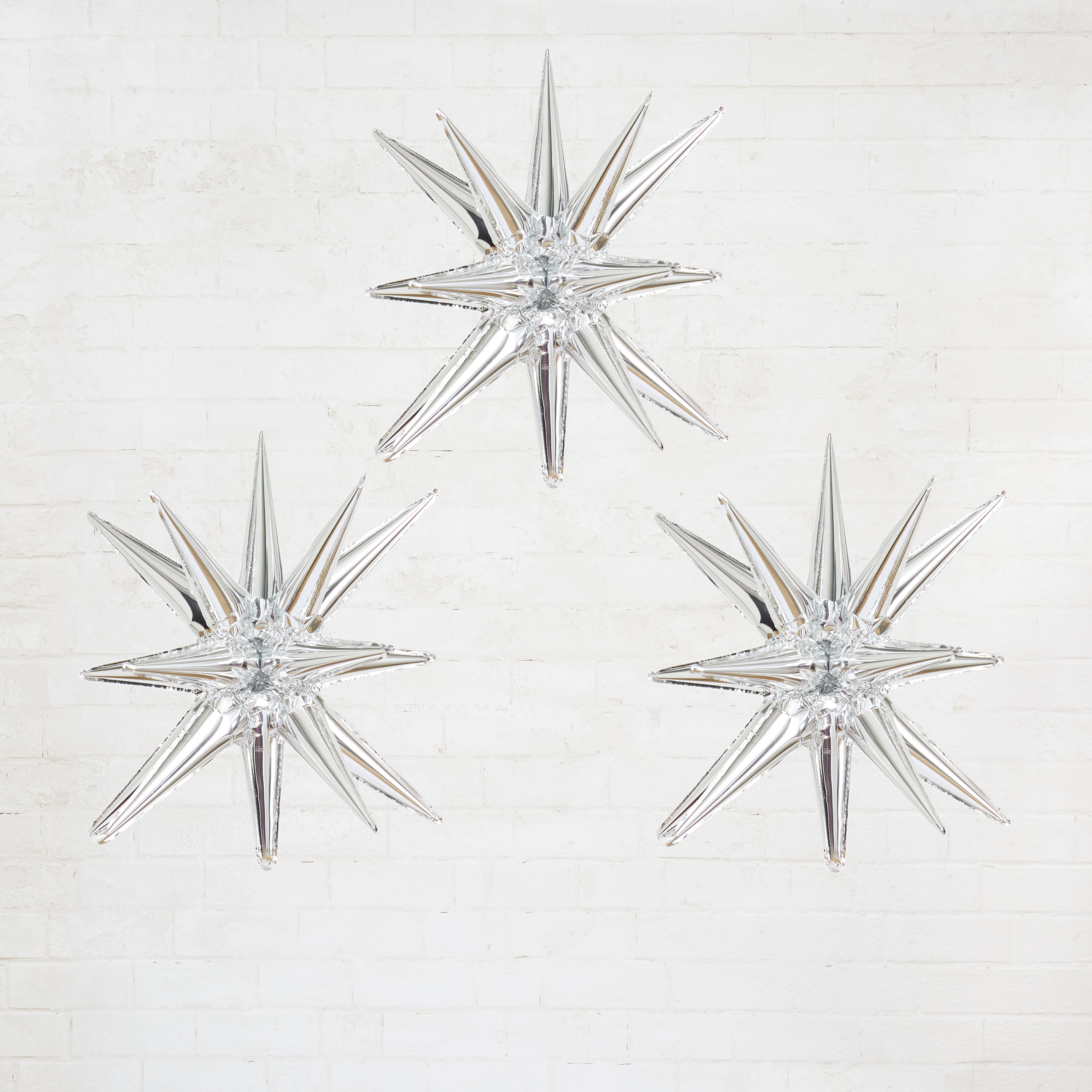 6 Packs: 3 ct. (18 total) 26" Starburst Foil Balloons by Celebrate It™