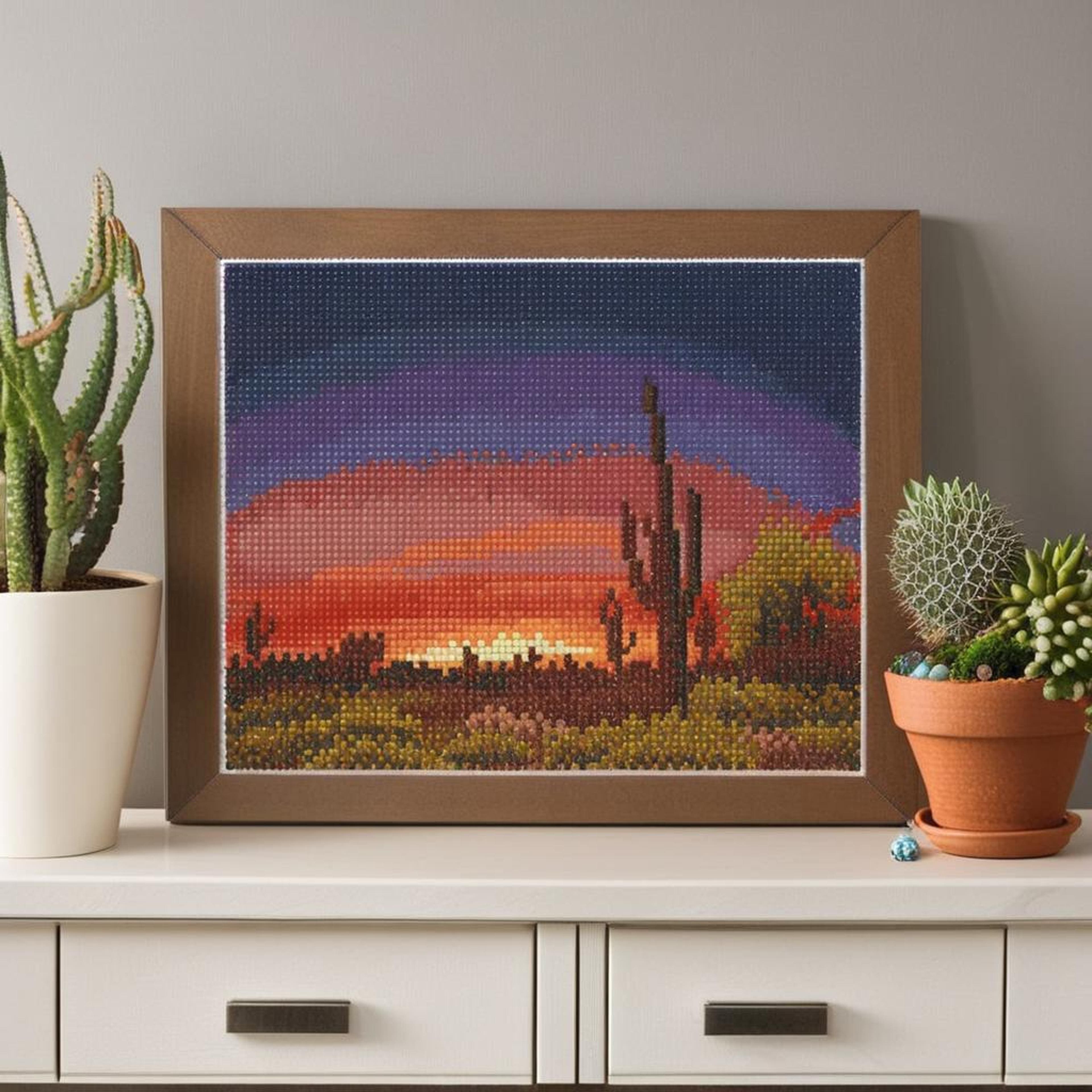 Desert Sunset Painting Diamond Art by Make Market&#xAE;