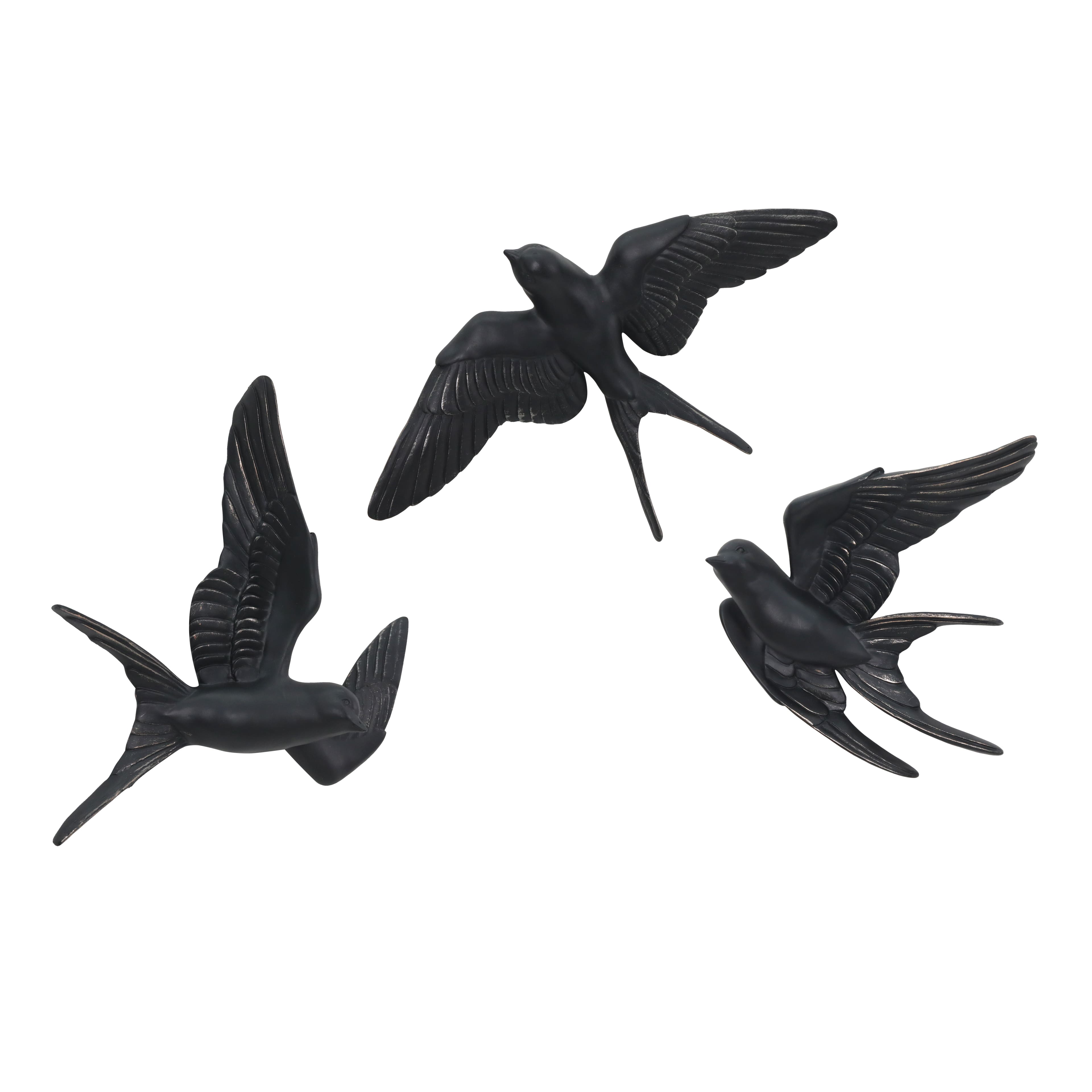 Assorted 9.25&#x22; Black Bird Wall D&#xE9;cor by Ashland&#xAE;, 1pc.