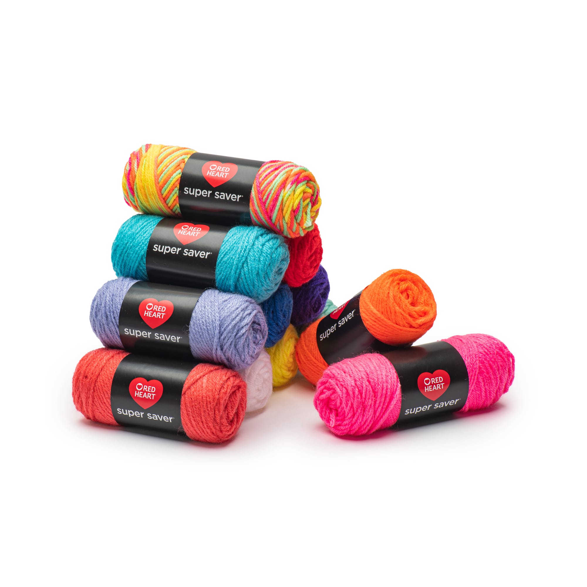 Red Heart&#xAE; Super Saver&#xAE; 12 Skein Super Craft Yarn Kit