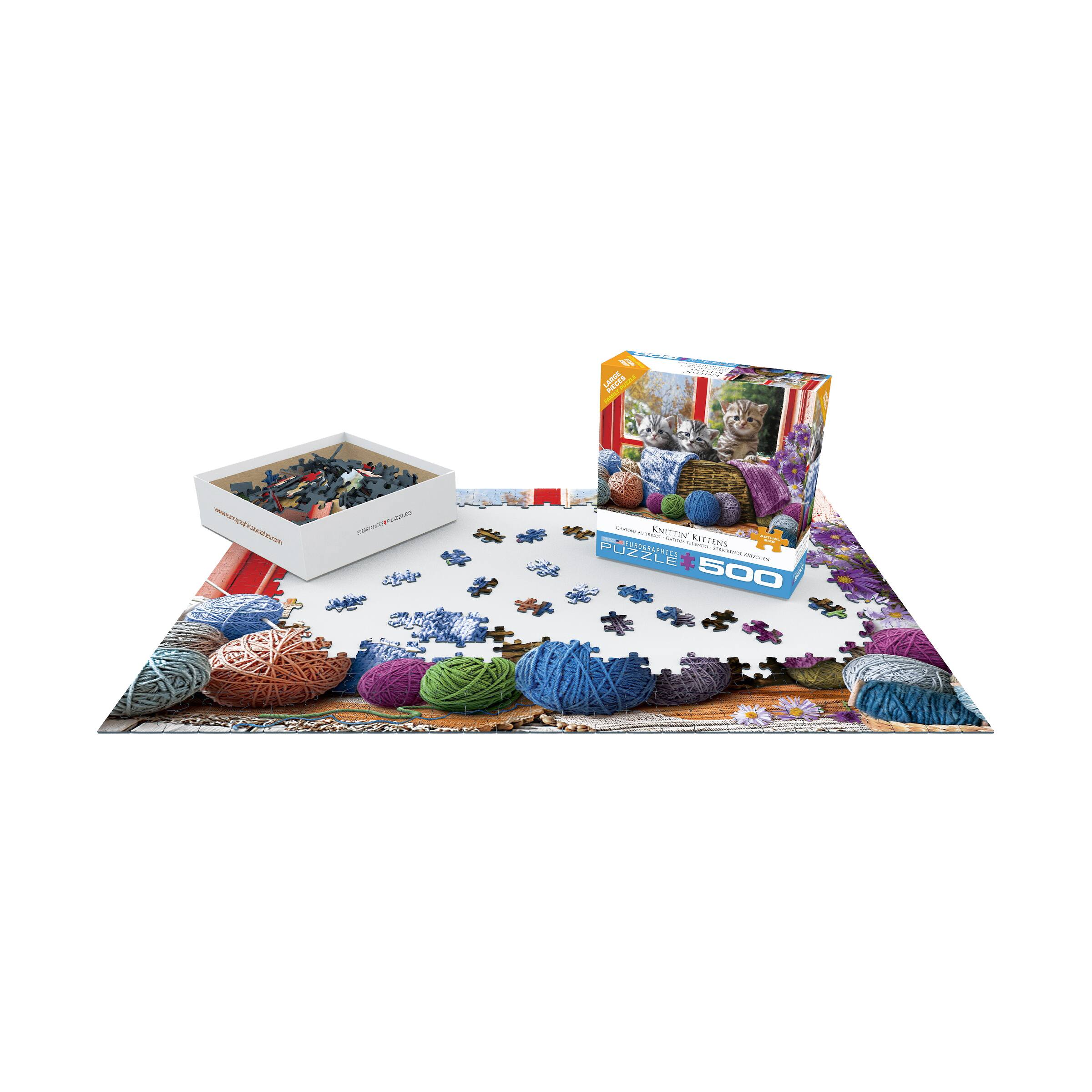 Knittin' Kittens Large Pieces Puzzle: 500 Pcs