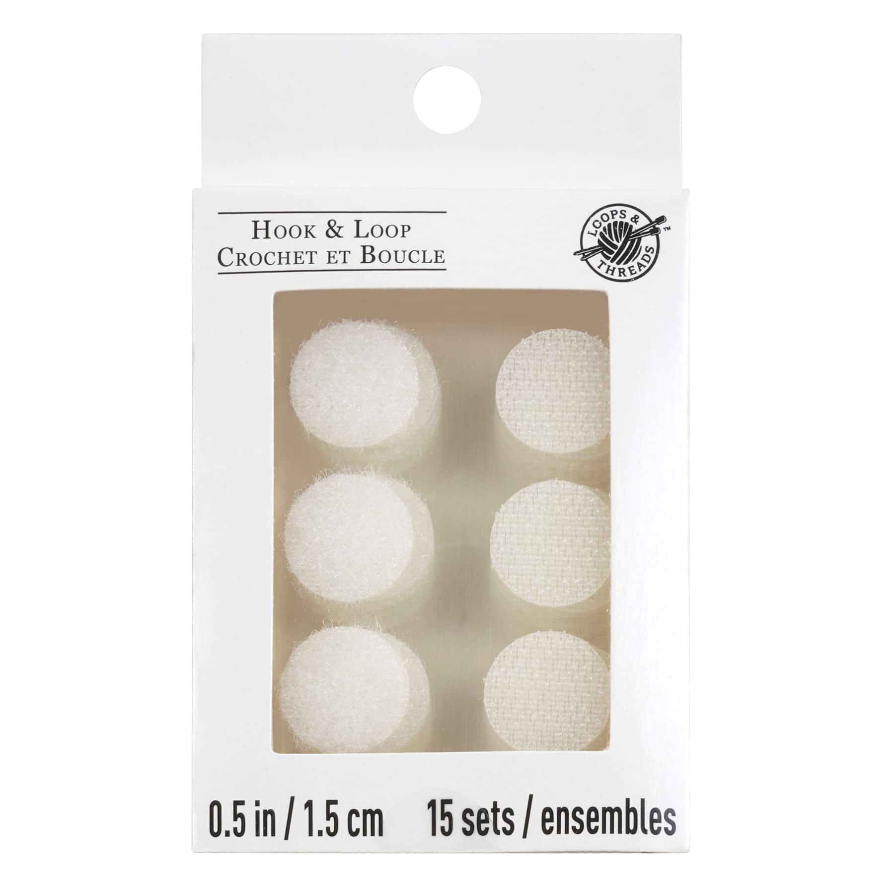 VELCRO Brand Adhesive Dots Black | 500 Pk 3/4 Circles Sticky Back Round  Hook and Loop for Office Organization, Arts and Crafts, School Projects