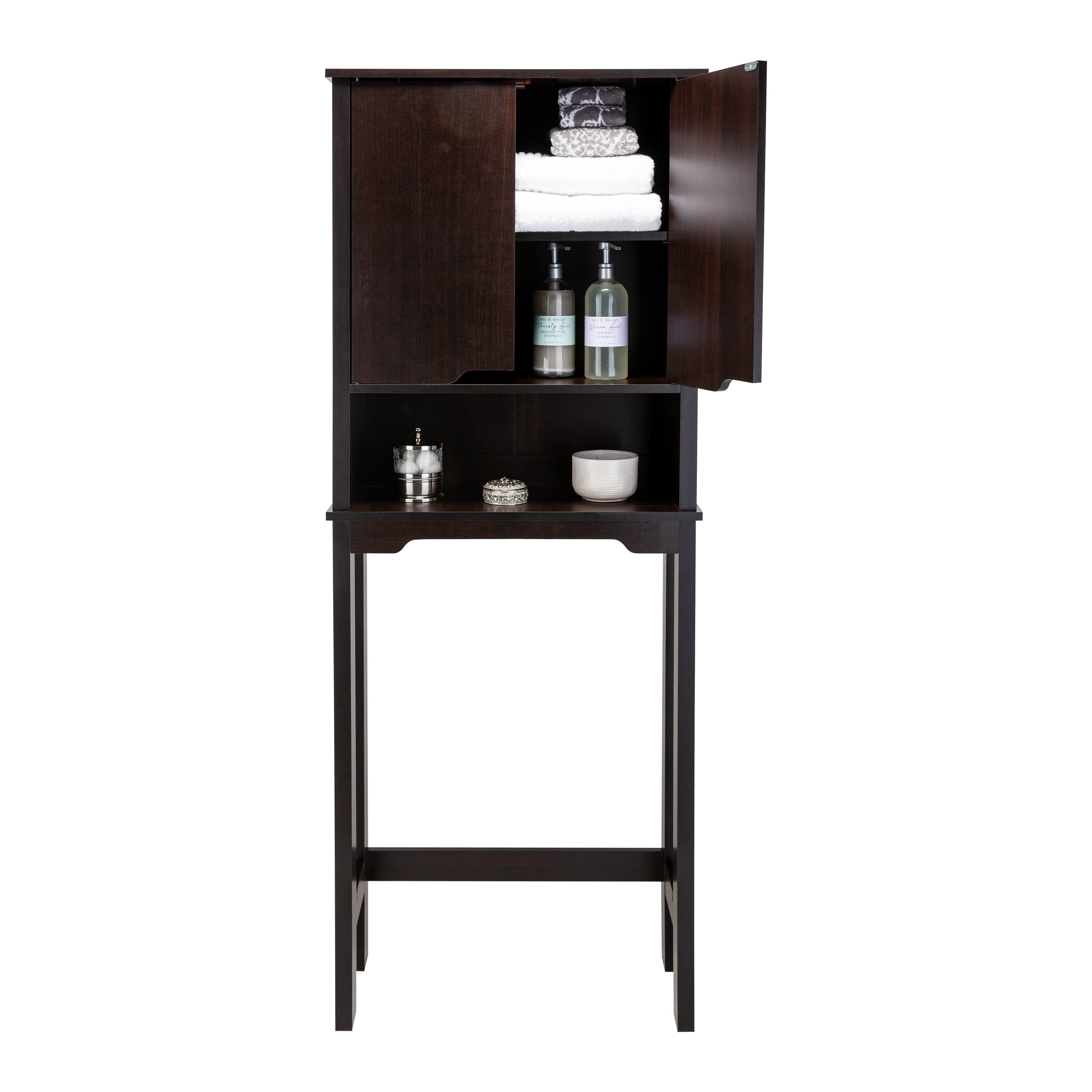 Organize It All Ambassador Espresso Over the Toilet Space Saver