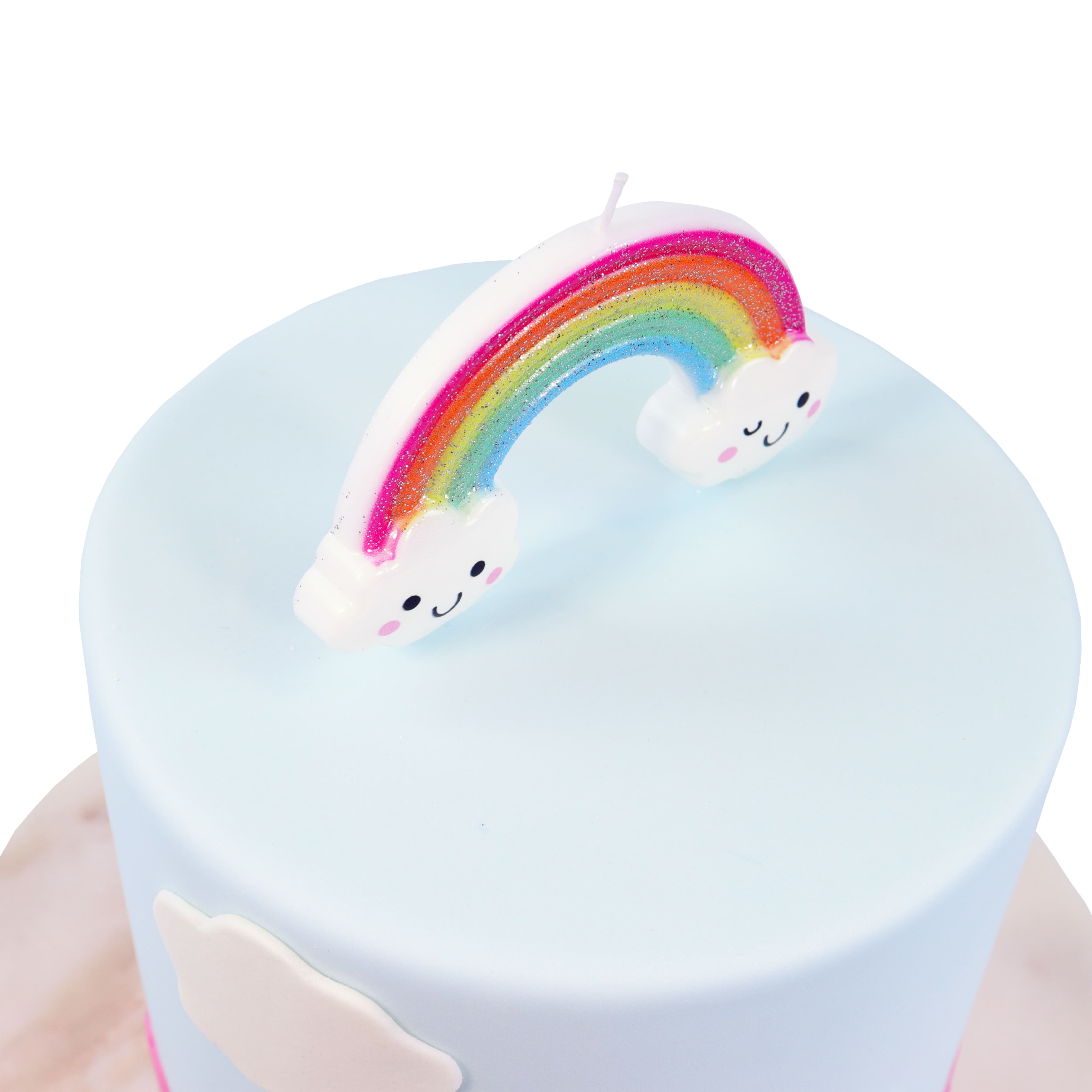 PME Party&#xAE; Rainbow Birthday Candle