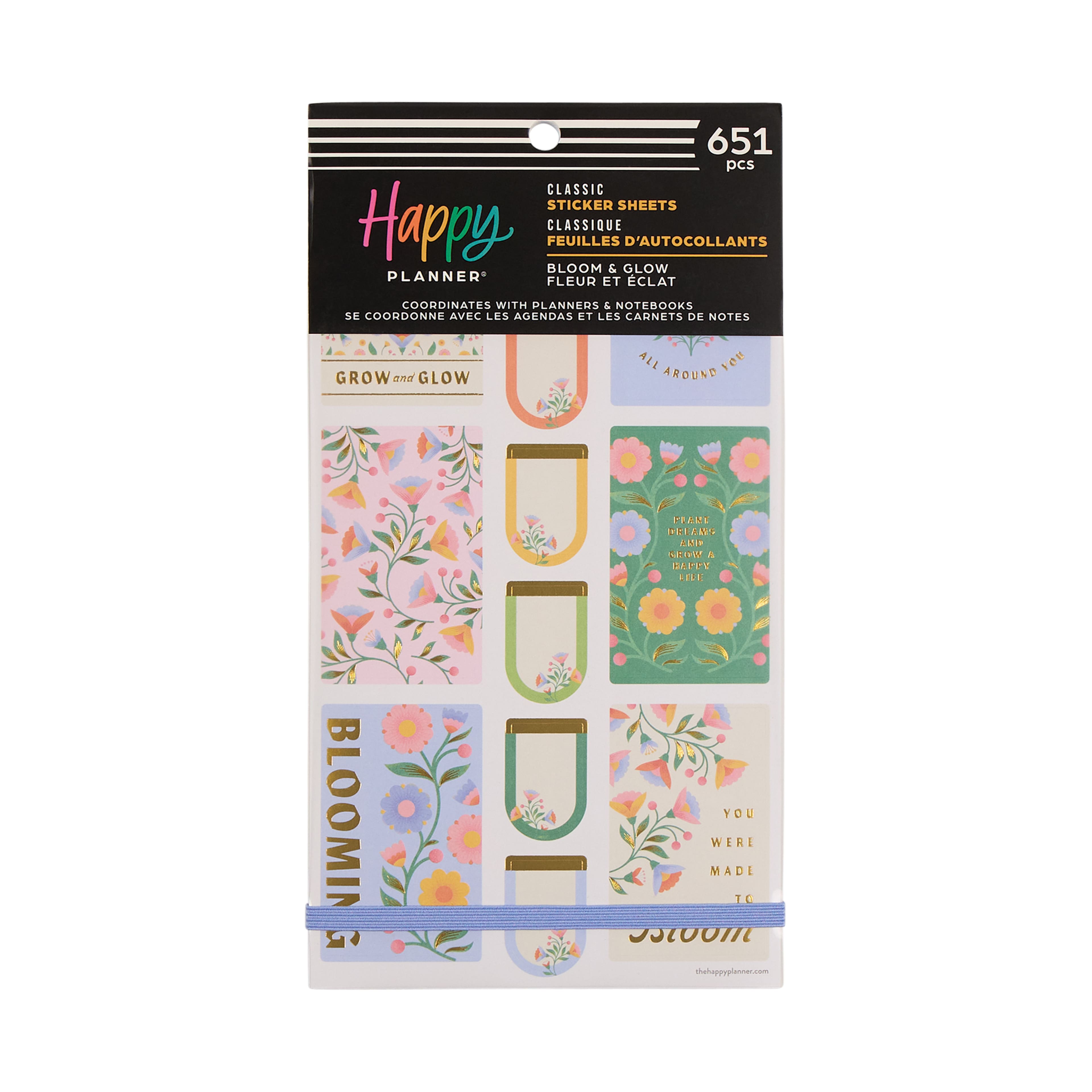 The Classic Happy Planner® Bloom & Glow Stickers