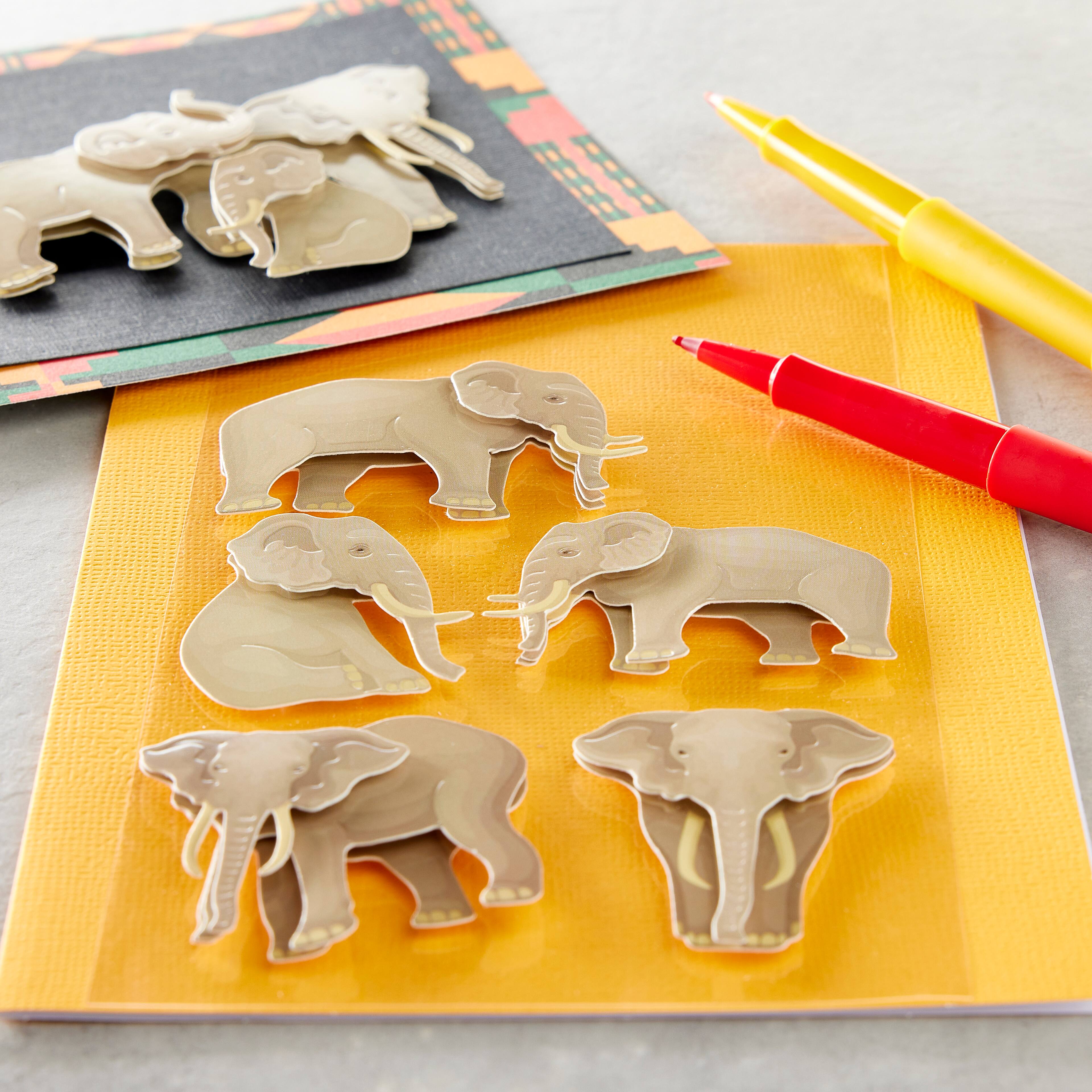 12 Pack: Elephant Stickers by Recollections™