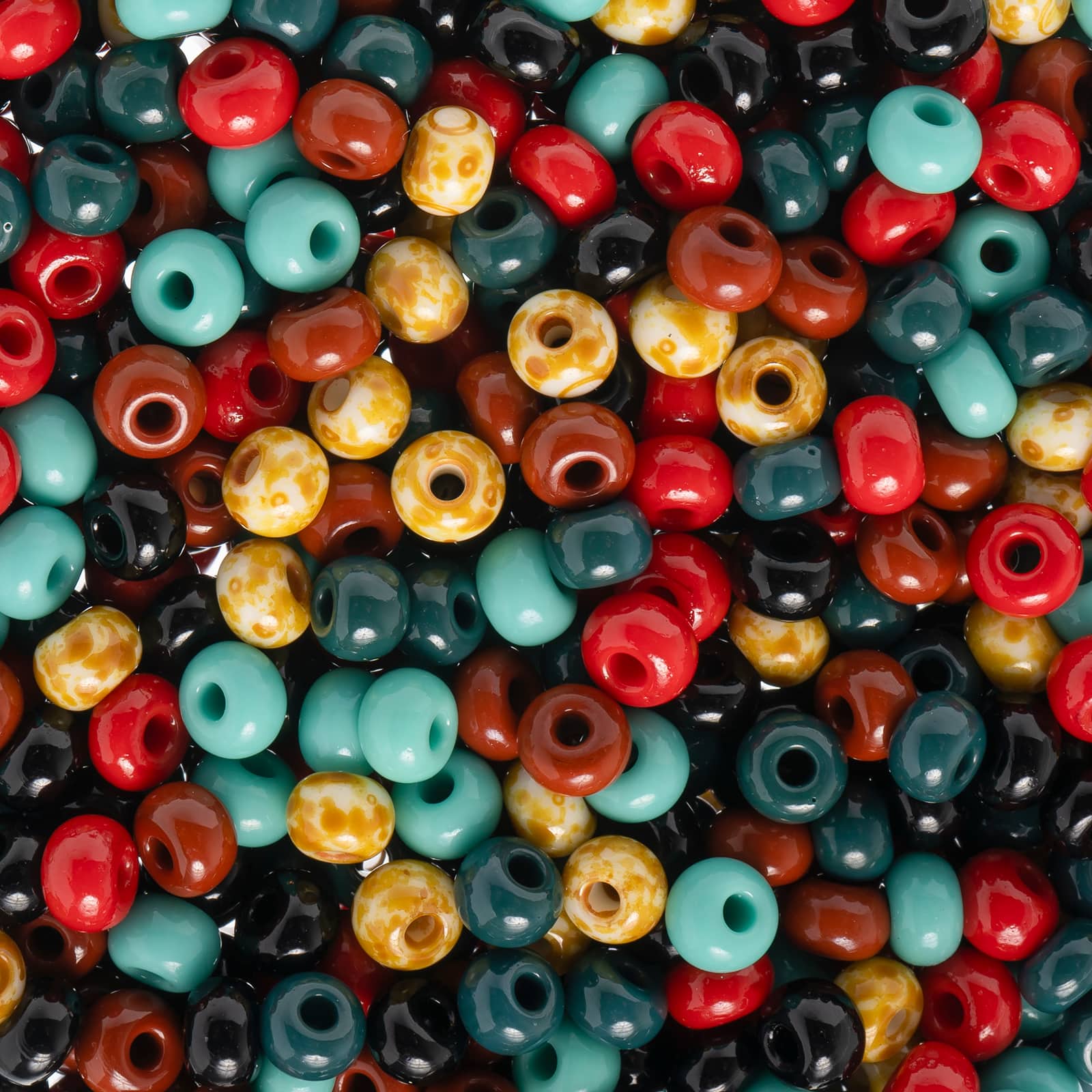 John Bead 6/0 Czech Glass Seed Beads, 23g, Color: Arizona Muse Mix