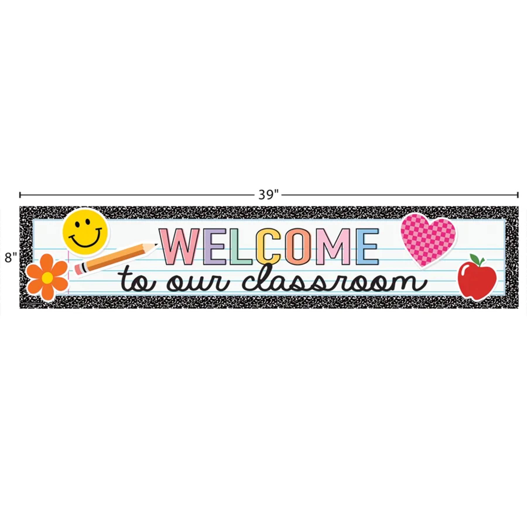 Teacher Created Resources® 8" x 39" Cool for School Welcome to Our Classroom Banner, 6ct.