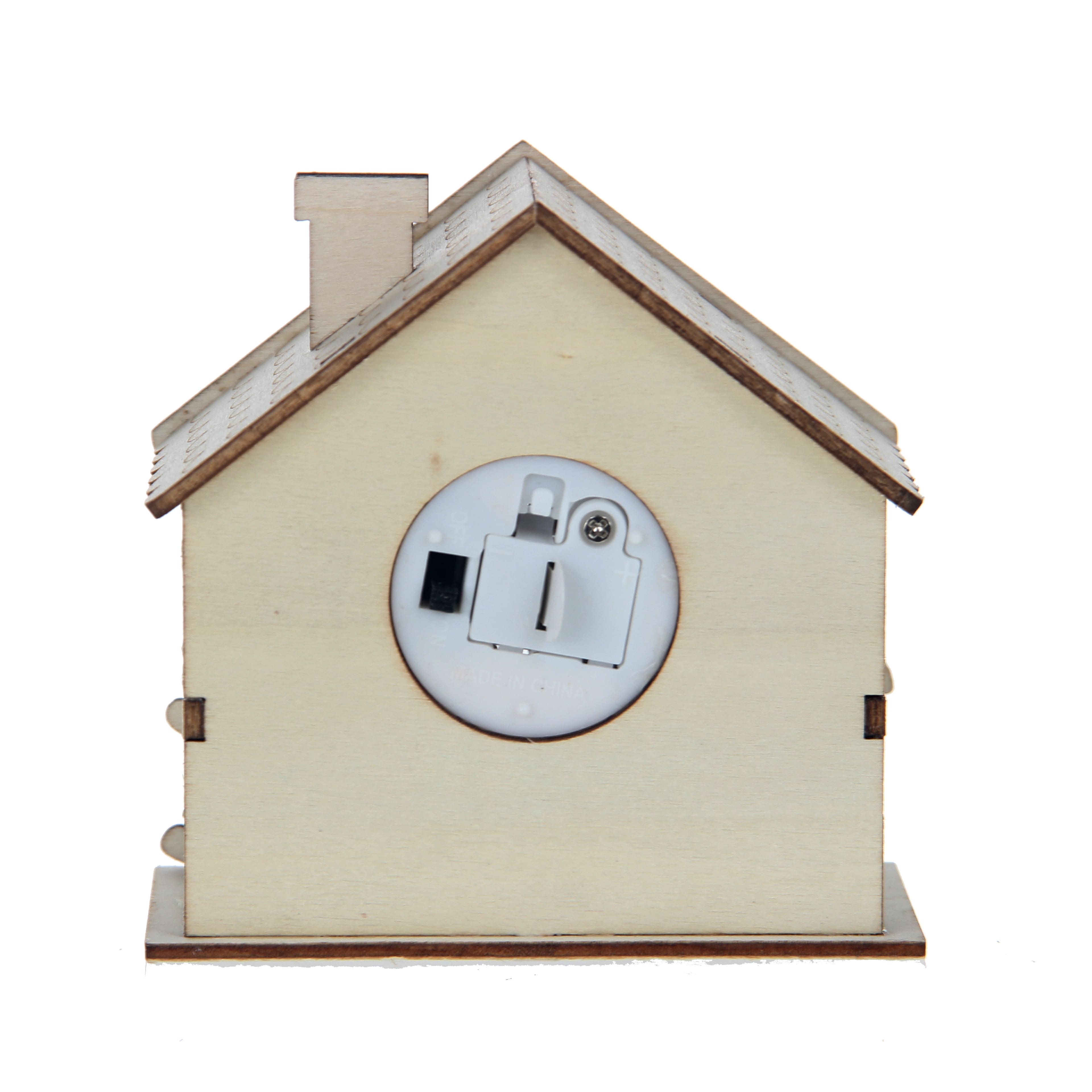 DIY LED Wood Village Peppermint House by Make Market&#xAE;