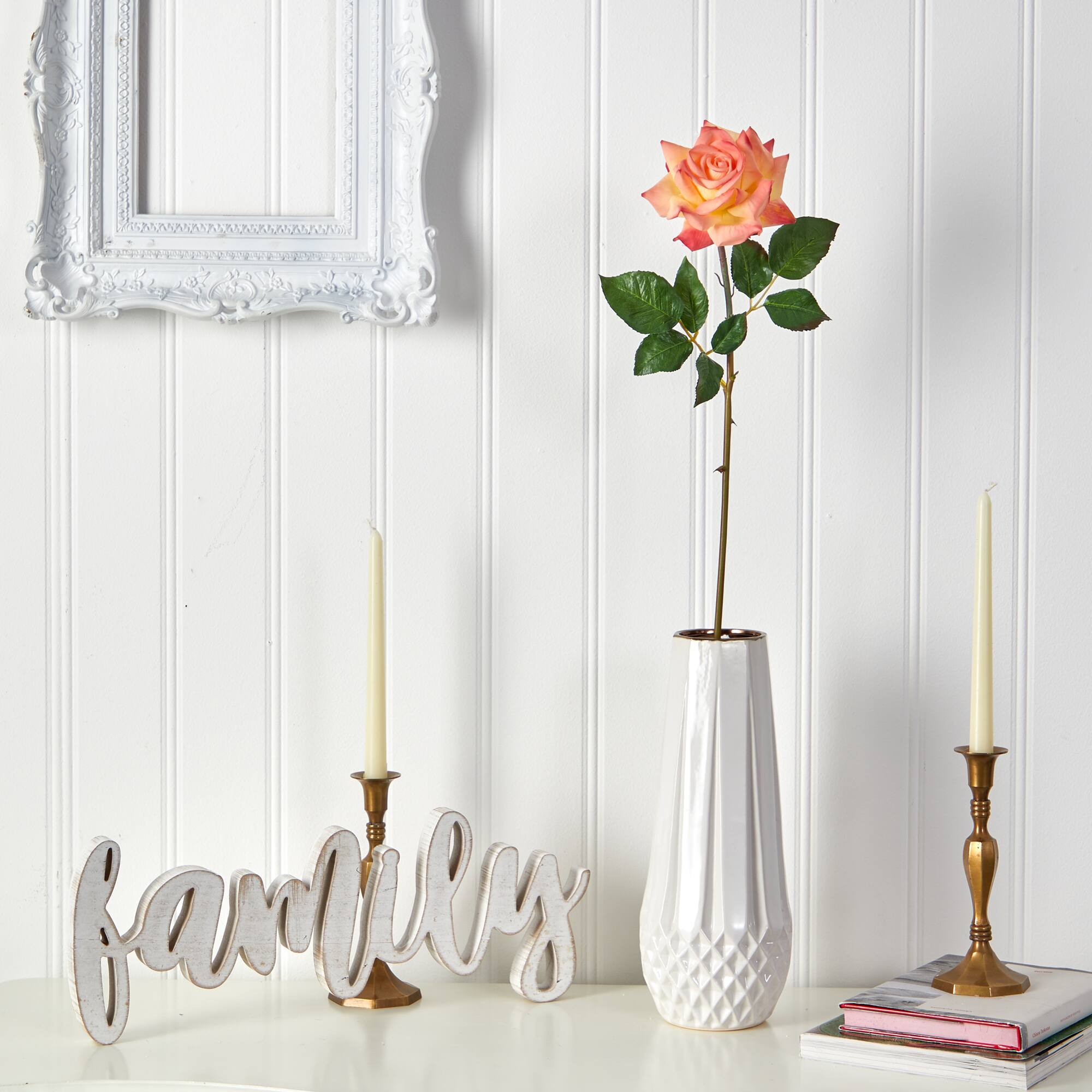 Orange Rose Stem, 6ct.