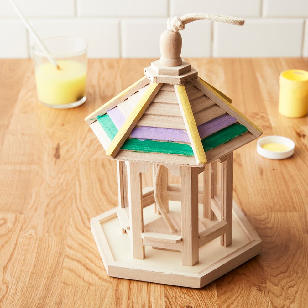 10" Wood Gazebo Bird Feeder by Make Market®