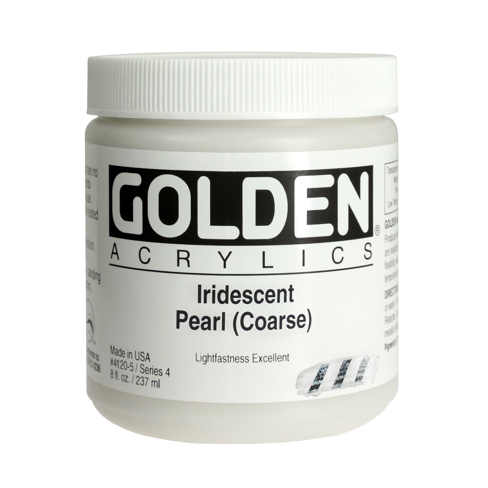 Golden Heavy Body Iridescent Acrylics 8 oz Paint in Iridescent Pear Greenl (Coarse)
