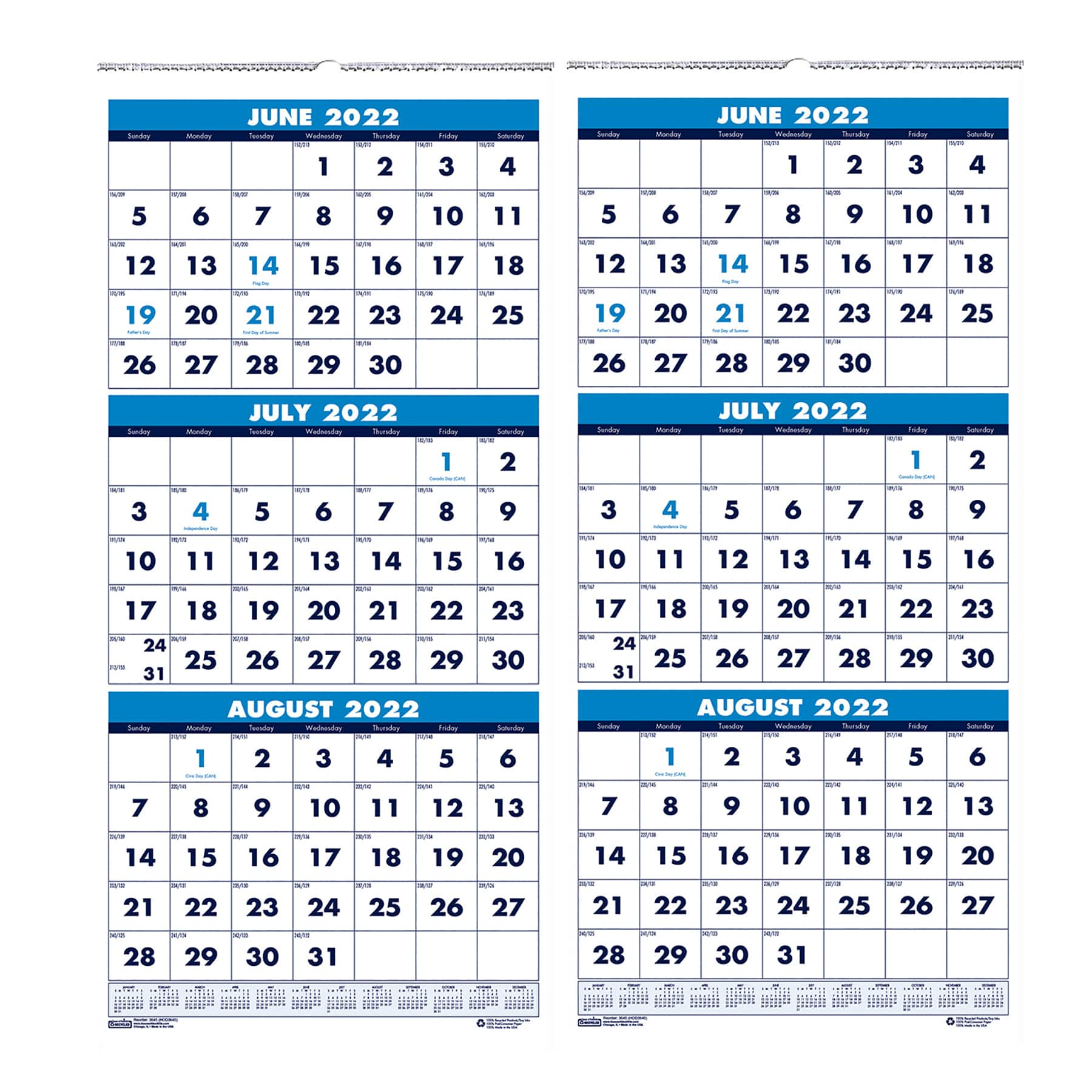 House Of Doolittle Vertical Academic 3 Month Wall Calendar 2ct Michaels