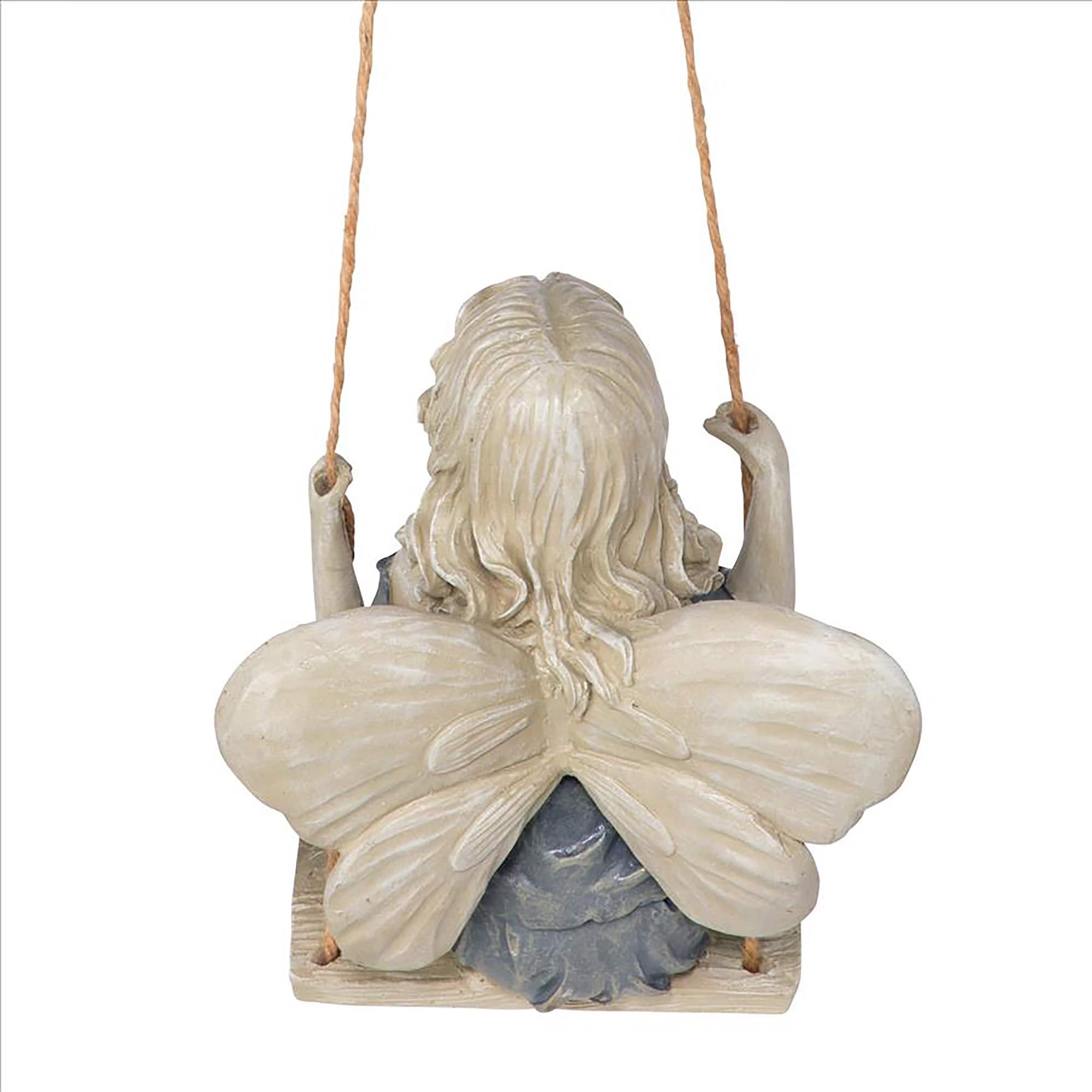Design Toscano 11.5&#x22; Summertime Fairy on a Swing Statue